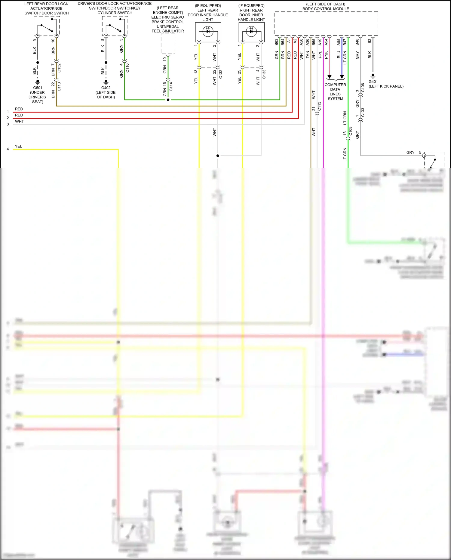 Wiring diagram computer data lines system for Honda Accord X facelift (2020-2023) (33 of 129)