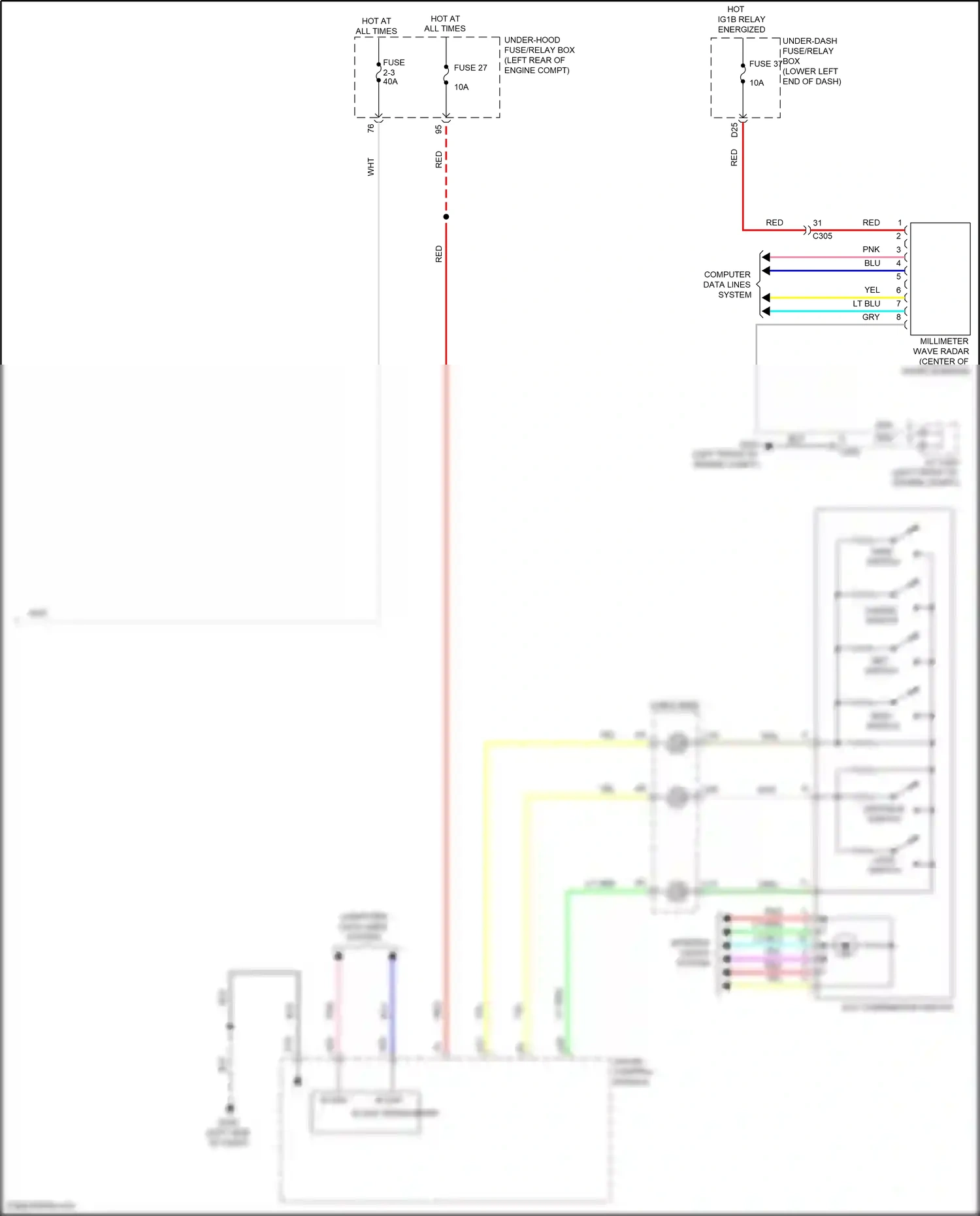 Wiring diagram computer data lines system for Honda Accord X facelift (2020-2023) (66 of 129)