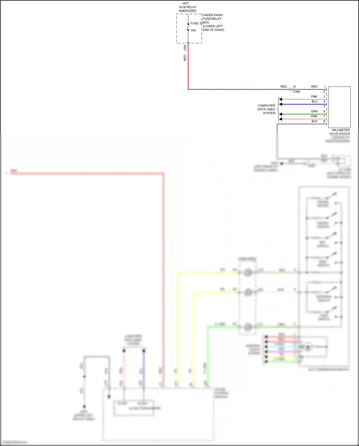 Wiring diagram computer data lines system for Honda Accord X facelift (2020-2023) (63 of 129)