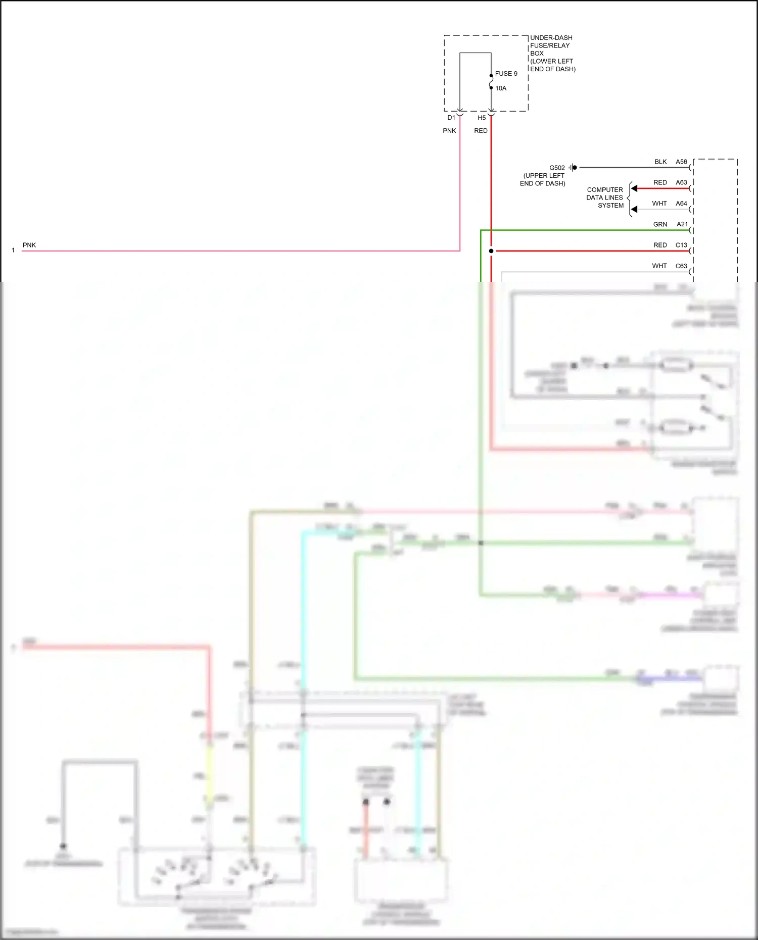 Wiring diagram computer data lines system for Honda Accord X facelift (2020-2023) (110 of 129)