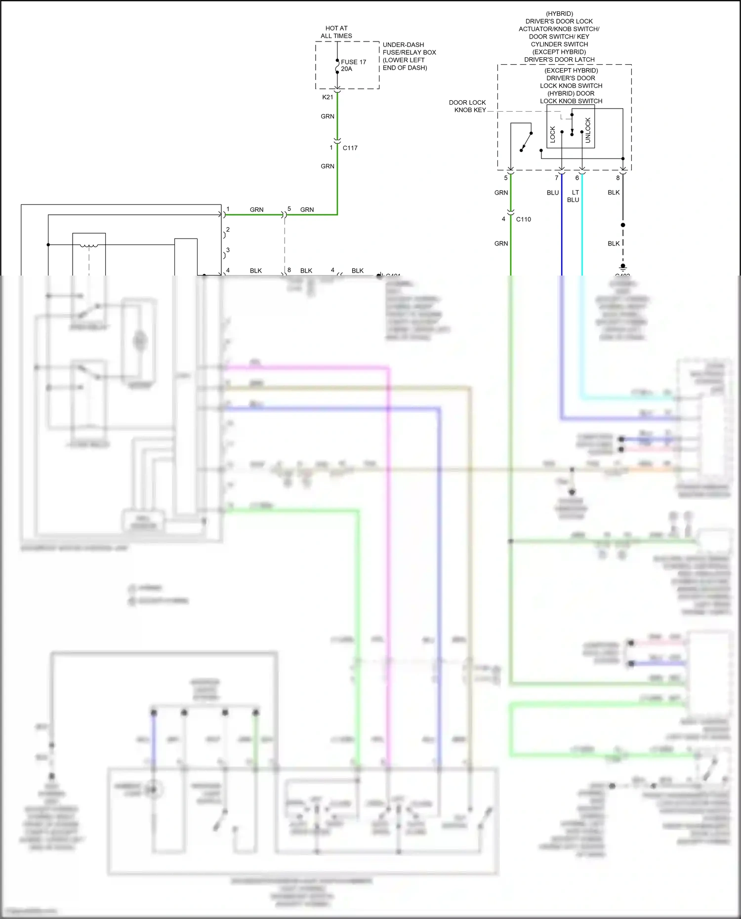 Wiring diagram computer data lines system for Honda Accord X facelift (2020-2023) (99 of 129)