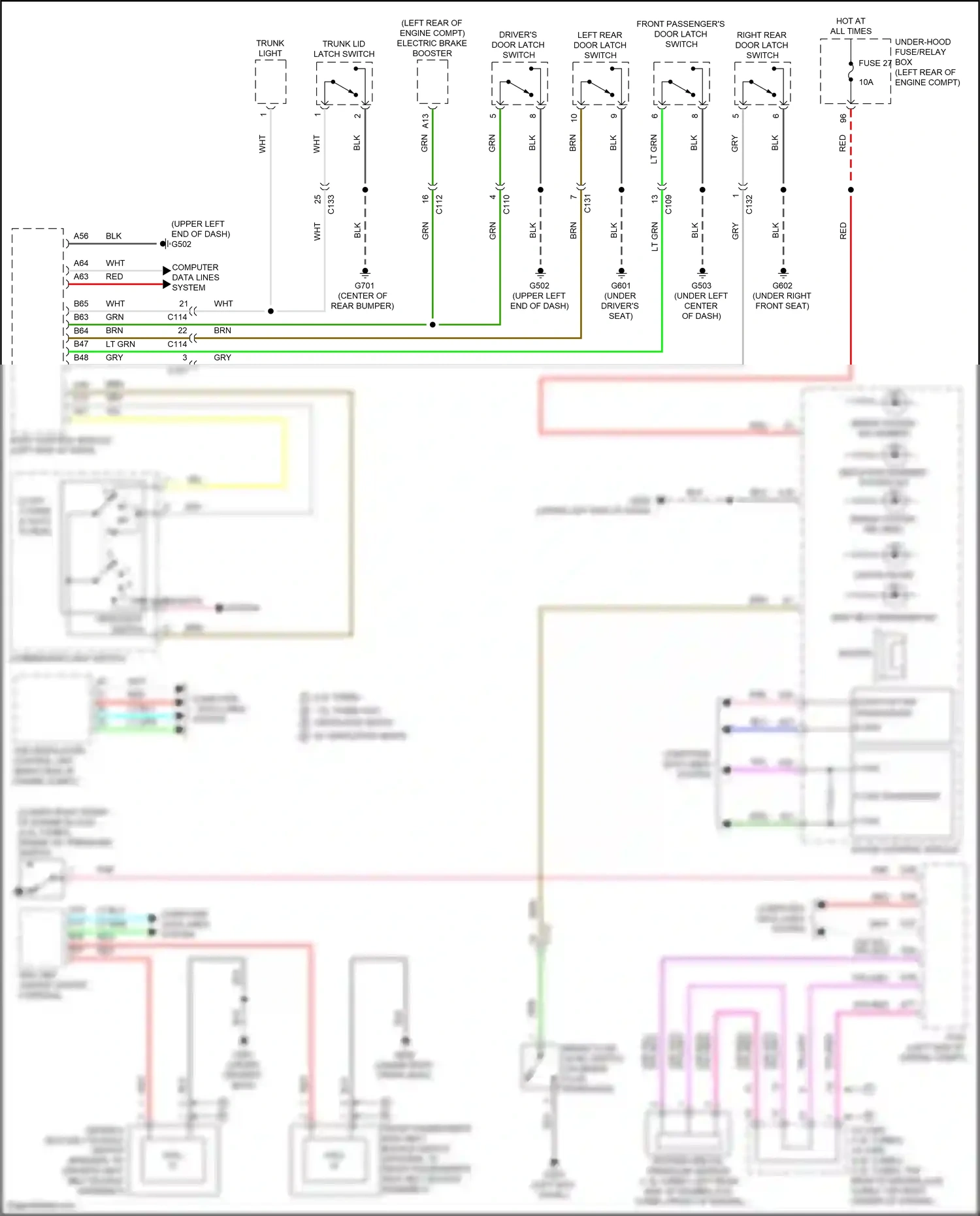 Wiring diagram computer data lines for Honda Accord X facelift (2020-2023) (1 of 1)