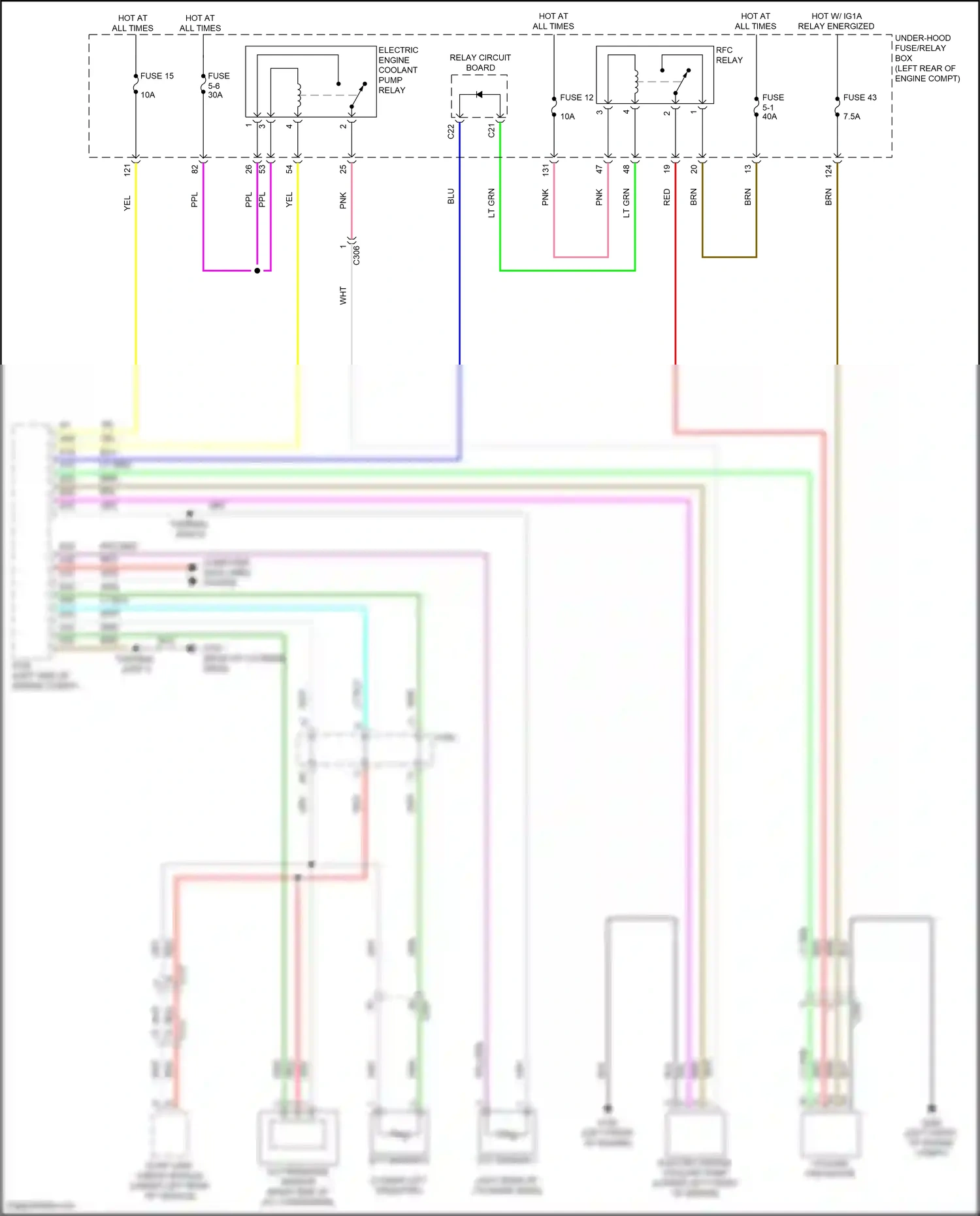 Wiring diagram ect sensor 1 for Honda Accord X facelift (2020-2023) (2 of 5)
