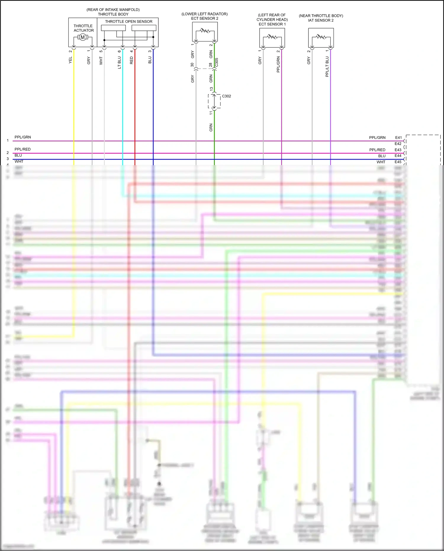 Wiring diagram ect sensor 1 for Honda Accord X facelift (2020-2023) (4 of 5)