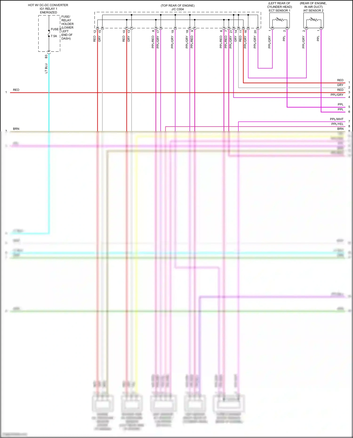 Wiring diagram ect sensor 1 for Honda Accord X facelift (2020-2023) (3 of 5)