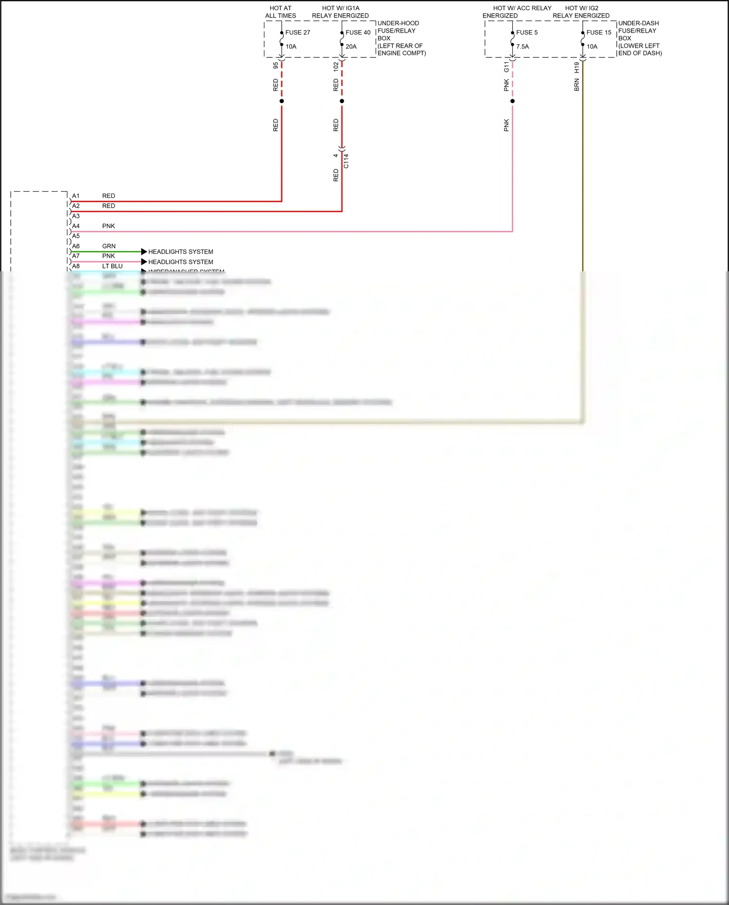 Wiring diagram engine controls, starting/charging, shift interlock, memory systems for Honda Accord X facelift (2020-2023) (1 of 1)