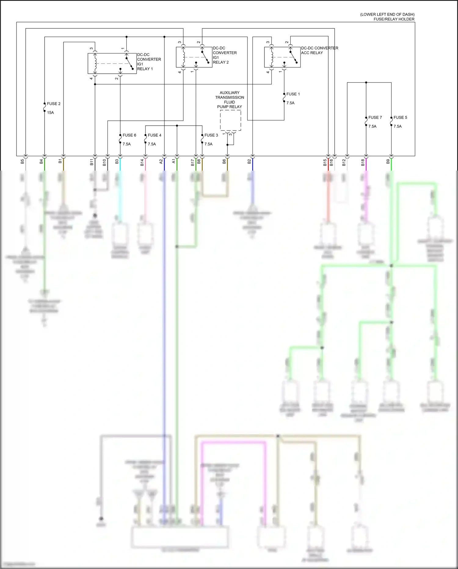 Wiring diagram multipurpose camera unit for Honda Accord X facelift (2020-2023) (3 of 4)