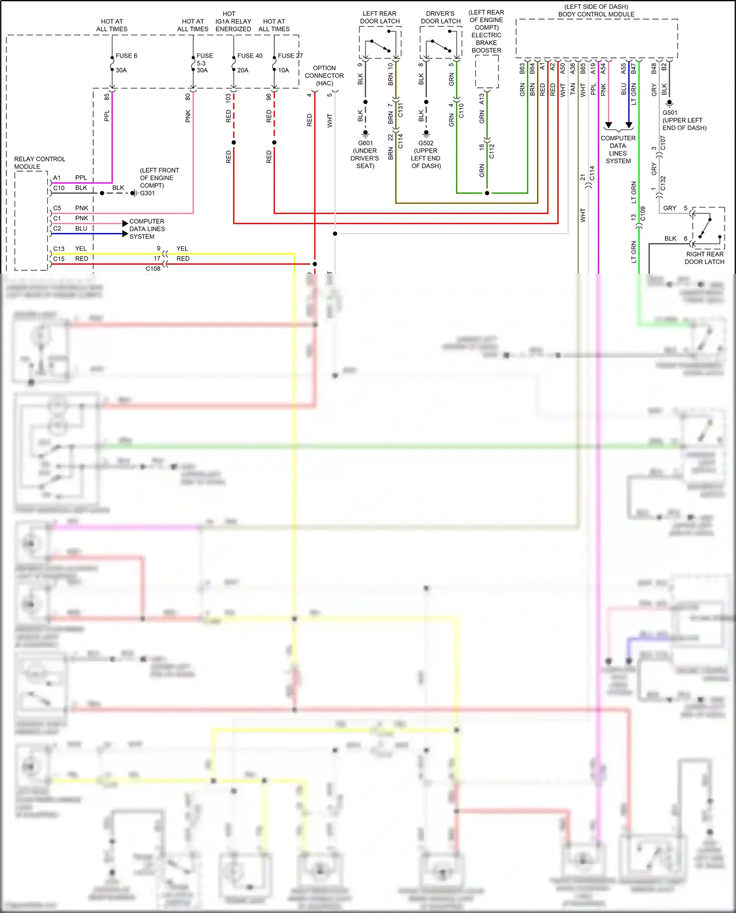 Wiring diagram relay control module for Honda Accord X facelift (2020-2023) (13 of 26)
