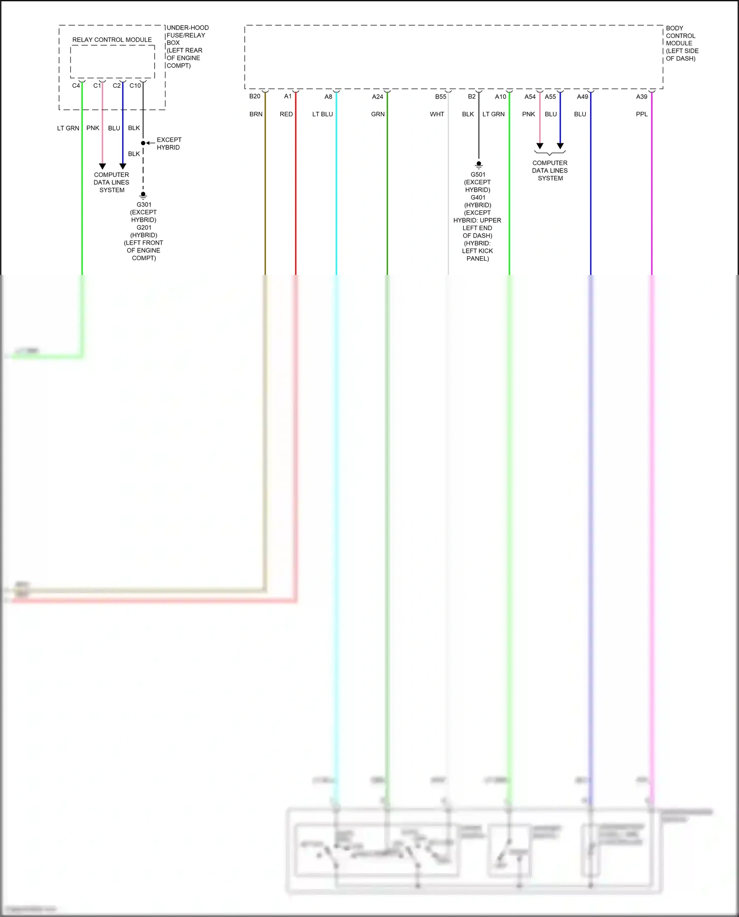 Wiring diagram relay control module for Honda Accord X facelift (2020-2023) (26 of 26)