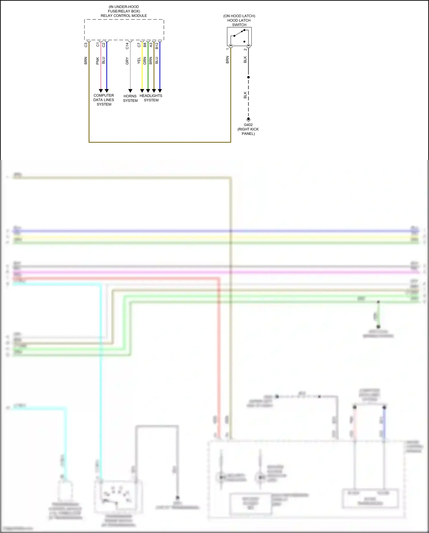 Wiring diagram relay control module for Honda Accord X facelift (2020-2023) (21 of 26)