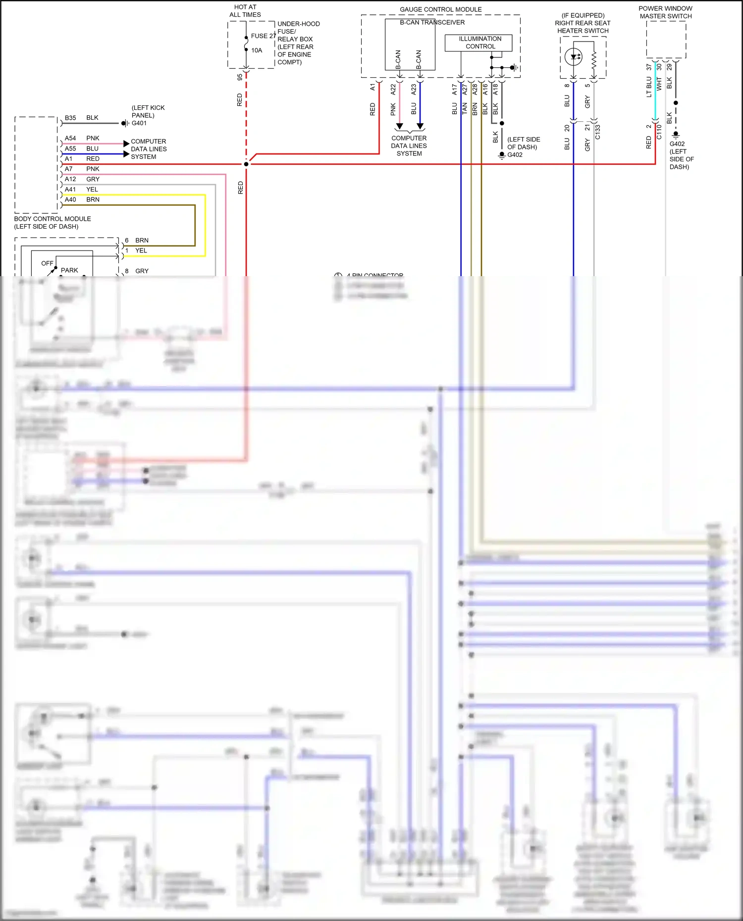 Wiring diagram relay control module for Honda Accord X facelift (2020-2023) (20 of 26)