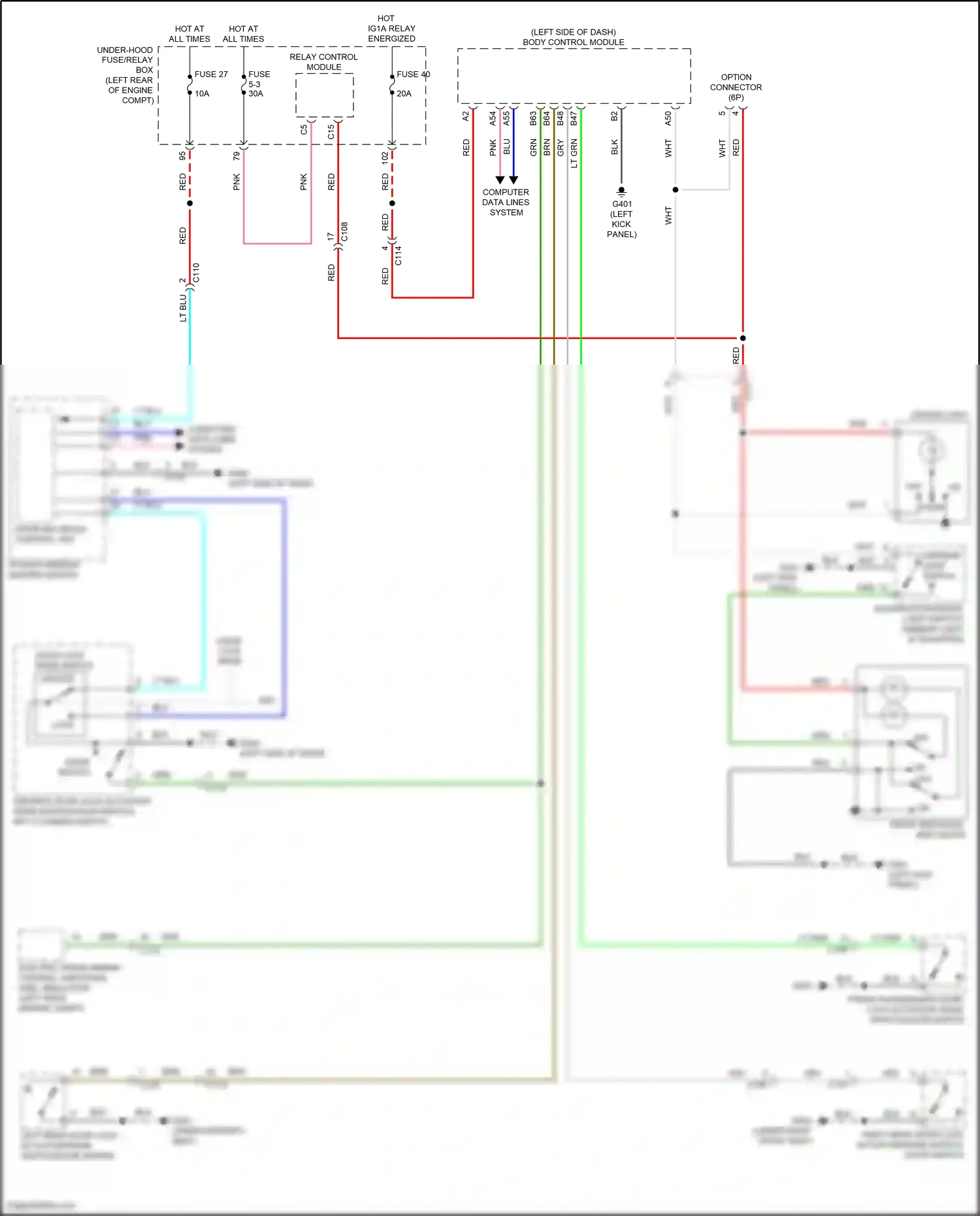 Wiring diagram relay control module for Honda Accord X facelift (2020-2023) (14 of 26)