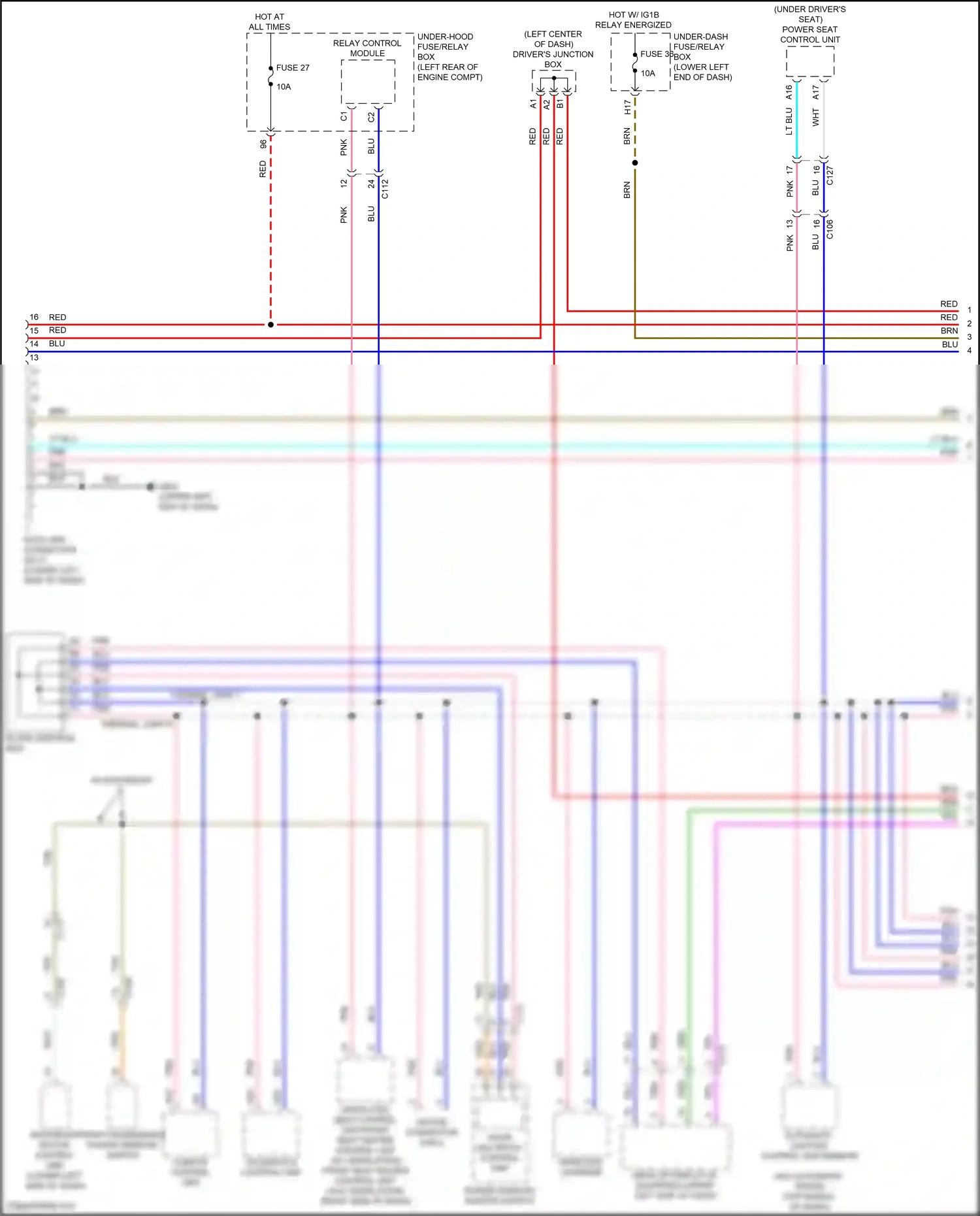Wiring diagram relay control module for Honda Accord X facelift (2020-2023) (11 of 26)