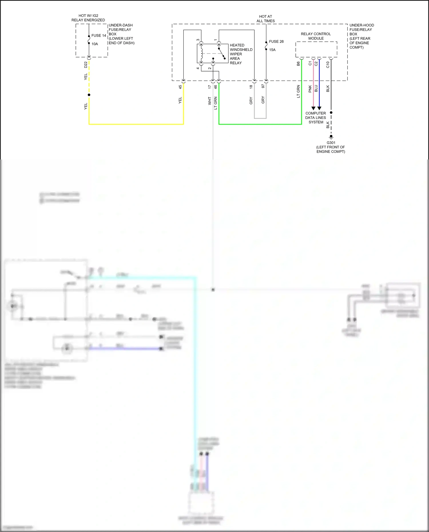 Wiring diagram relay control module for Honda Accord X facelift (2020-2023) (3 of 26)