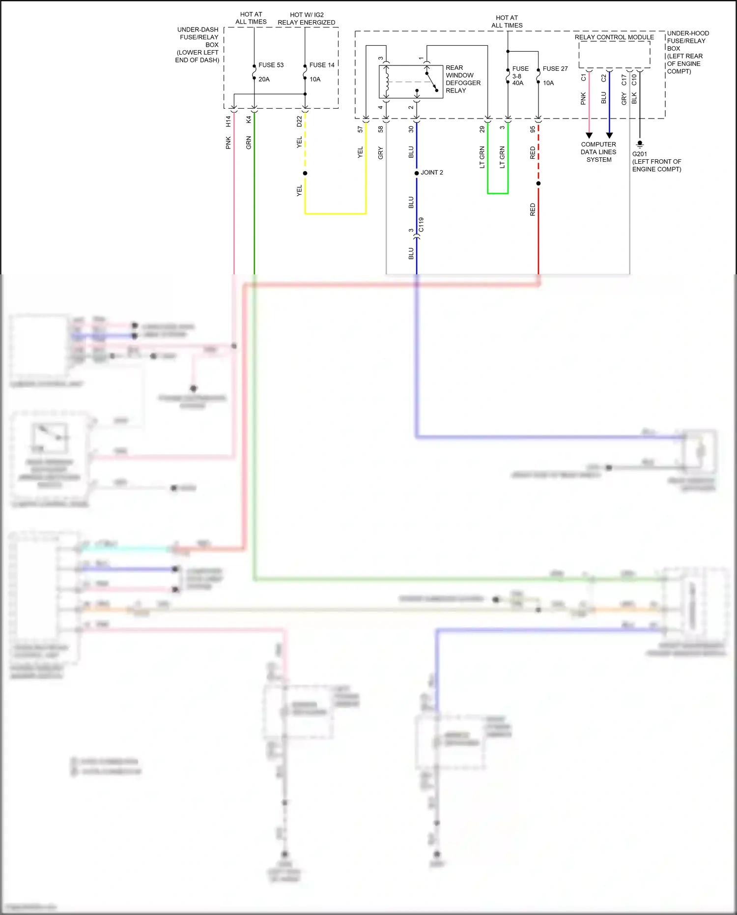 Wiring diagram relay control module for Honda Accord X facelift (2020-2023) (6 of 26)