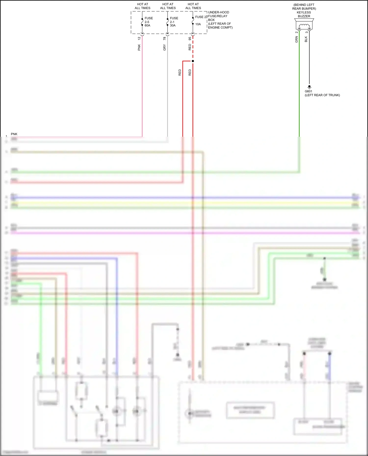 Wiring diagram security indicator for Honda Accord X facelift (2020-2023) (2 of 4)