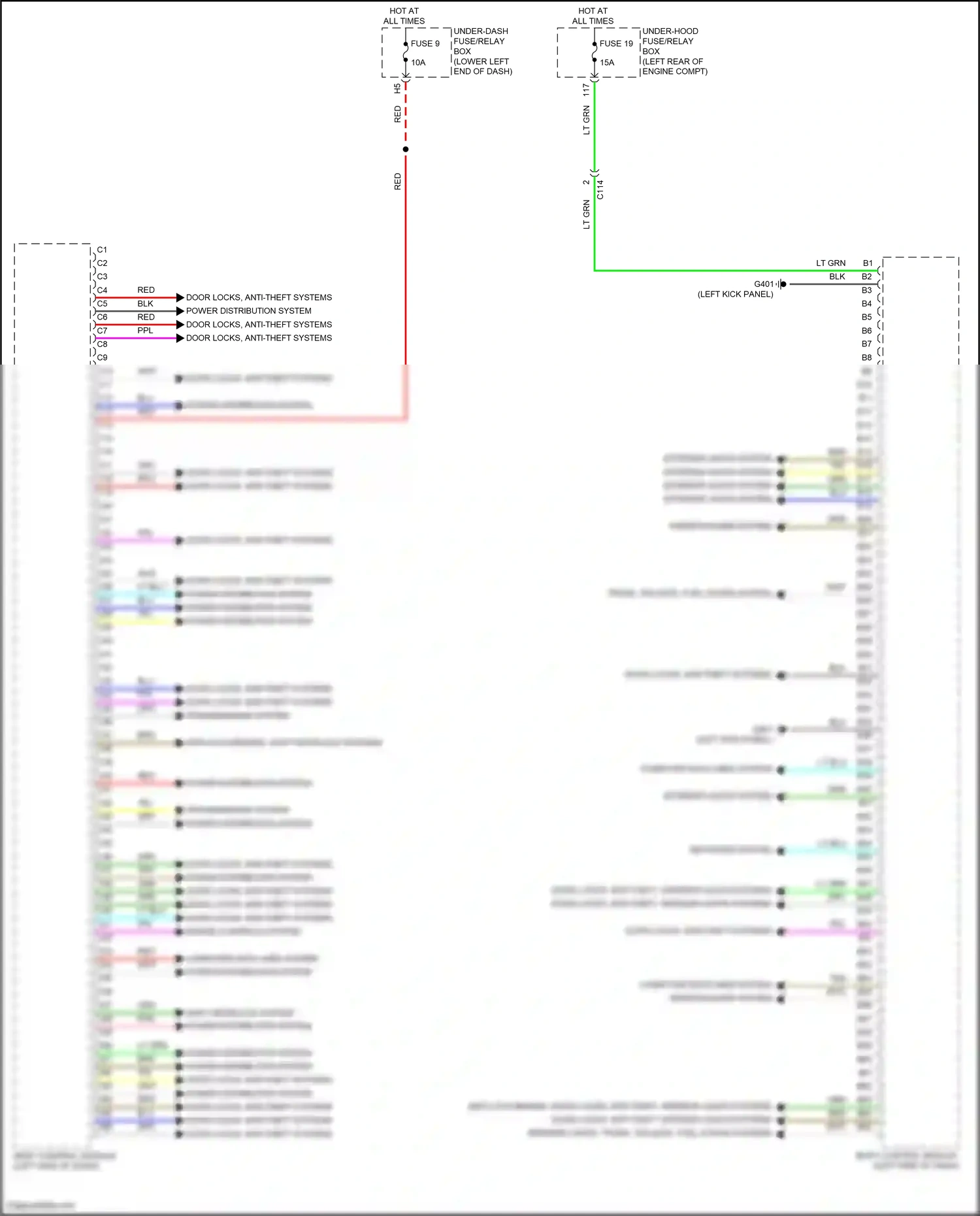 Wiring diagram shift interlock system for Honda Accord X facelift (2020-2023) (4 of 7)