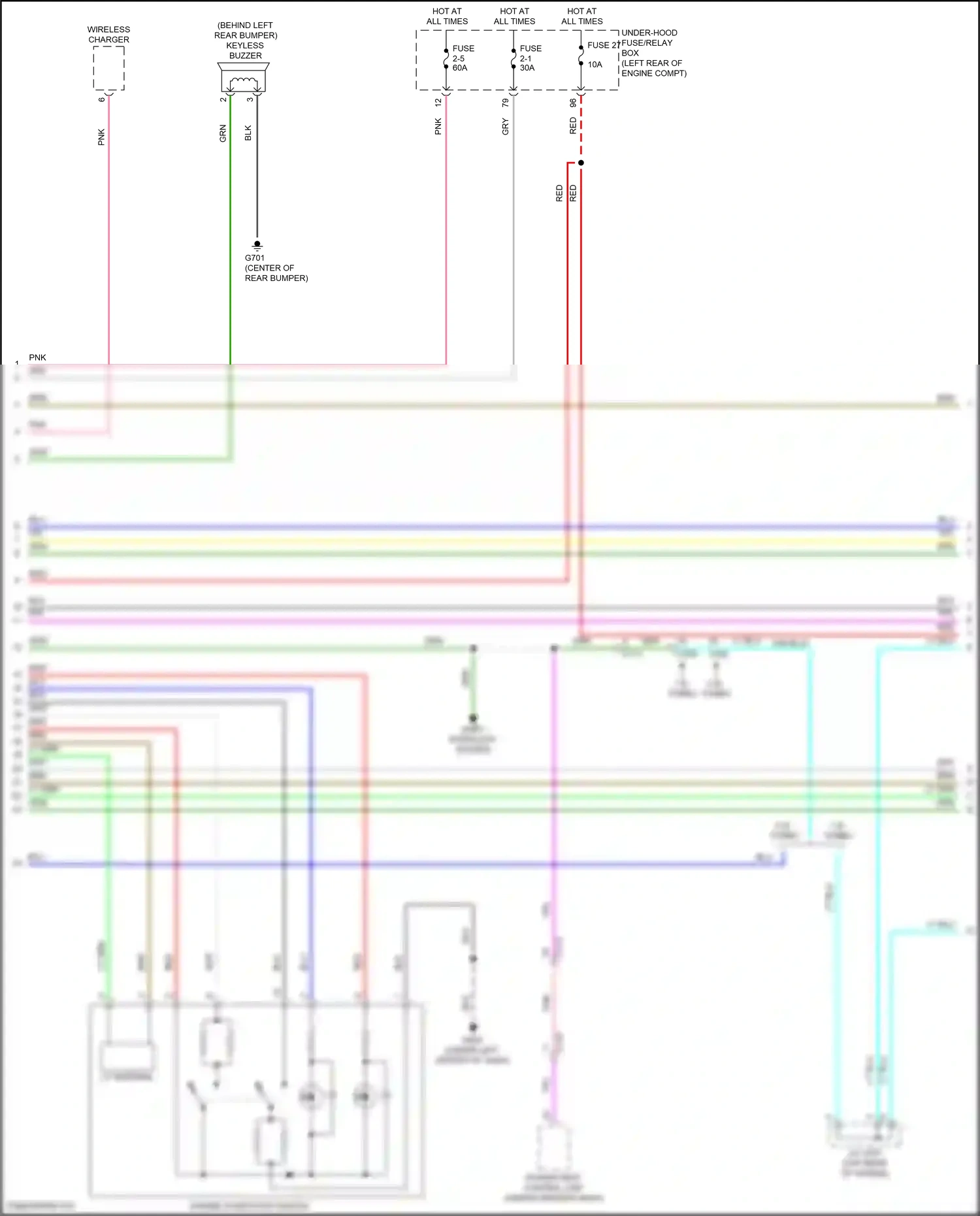 Wiring diagram shift interlock system for Honda Accord X facelift (2020-2023) (2 of 7)