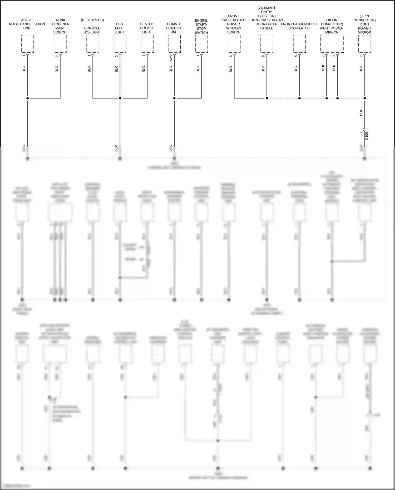 Wiring diagram shift position indicator for Honda Accord X facelift (2020-2023) (4 of 9)