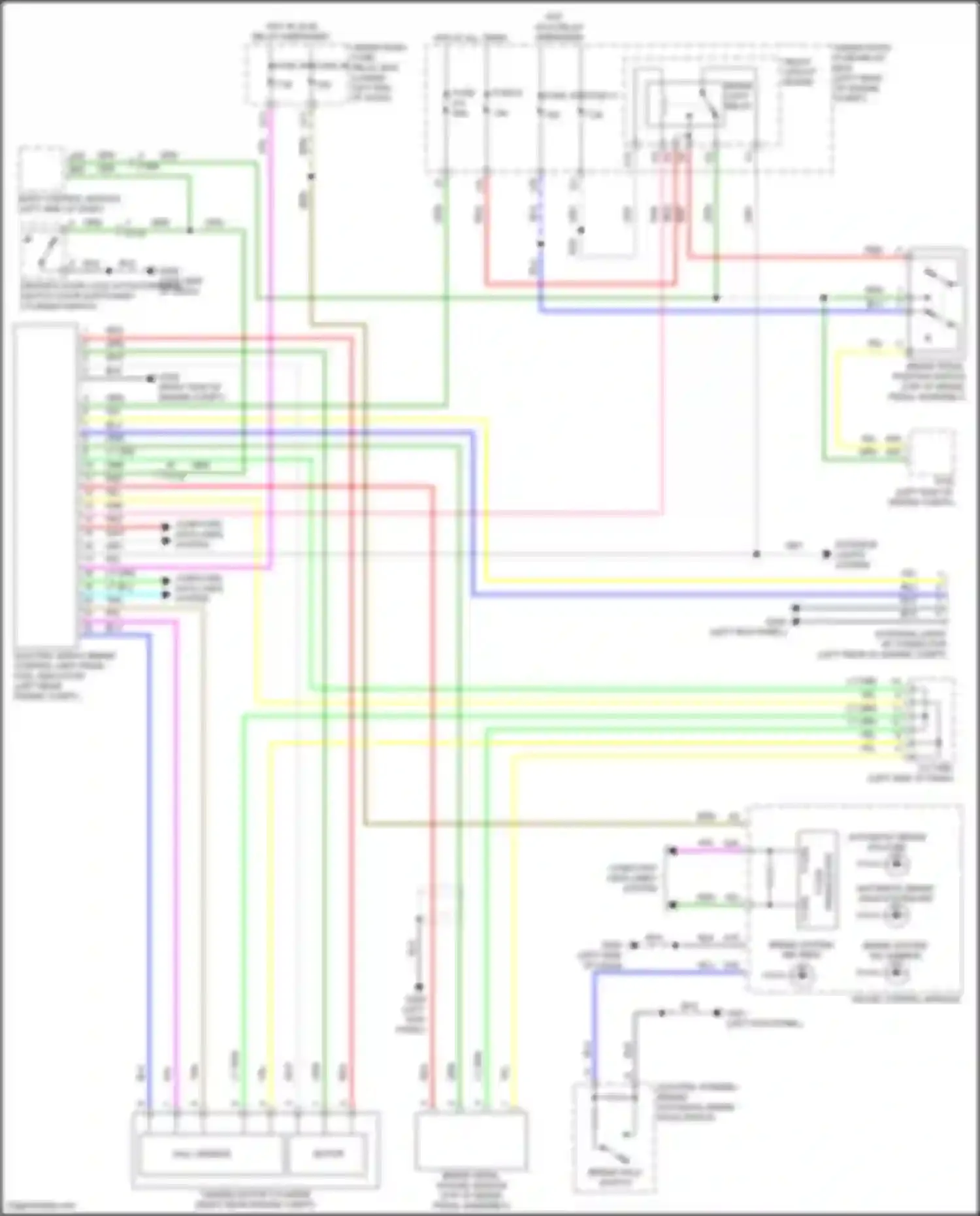 Accord Honda X (2017-2020): Electric servo brake system circuit
