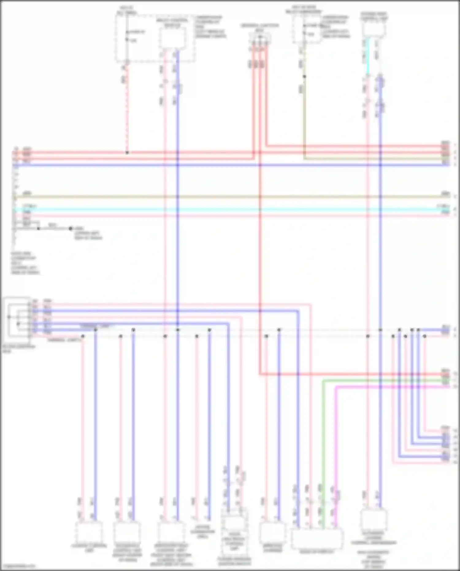 Accord Honda X (2017-2020): Computer data lines circuit, except hybrid (1 of 4)