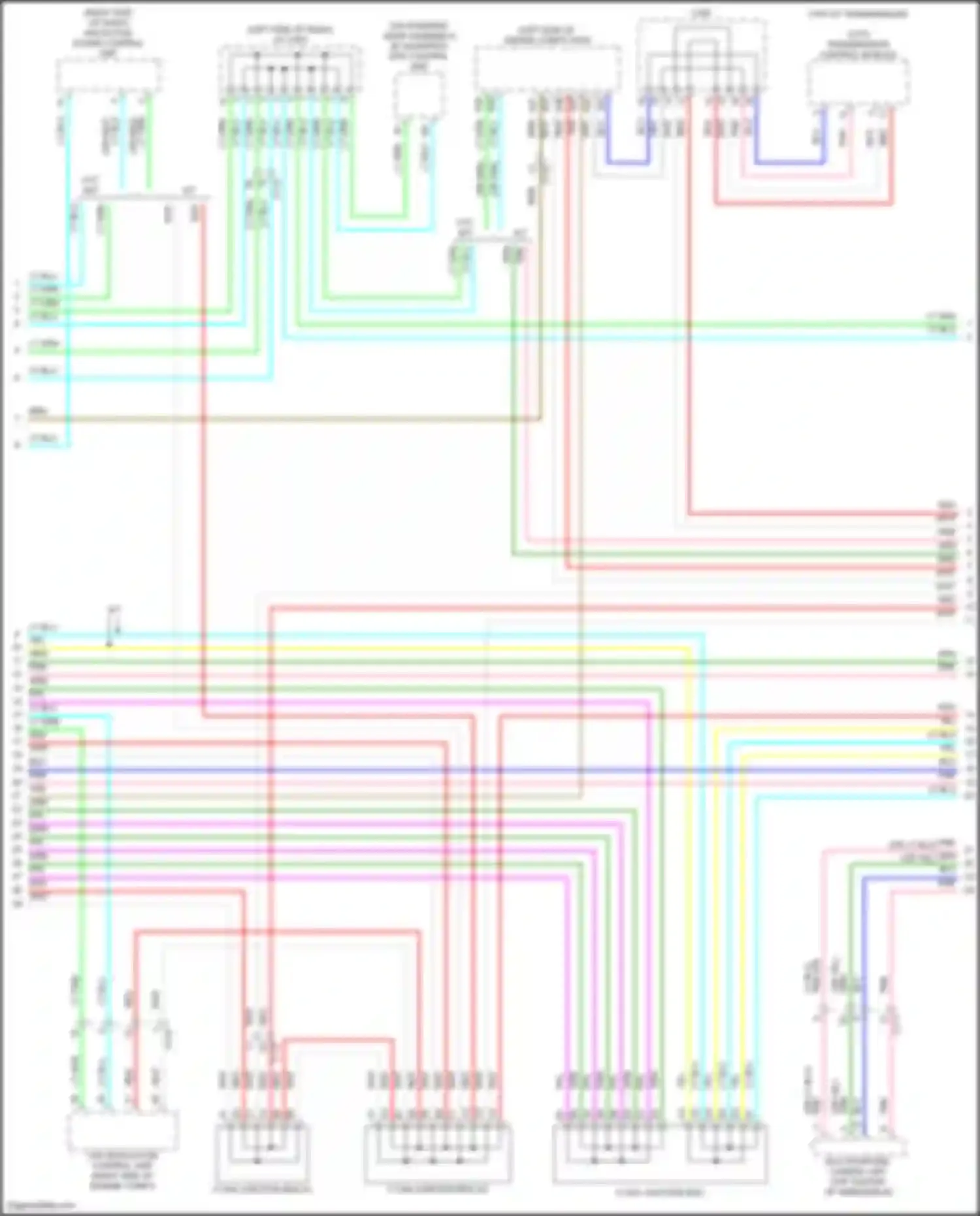 Accord Honda X (2017-2020): Computer data lines circuit, except hybrid (3 of 4)