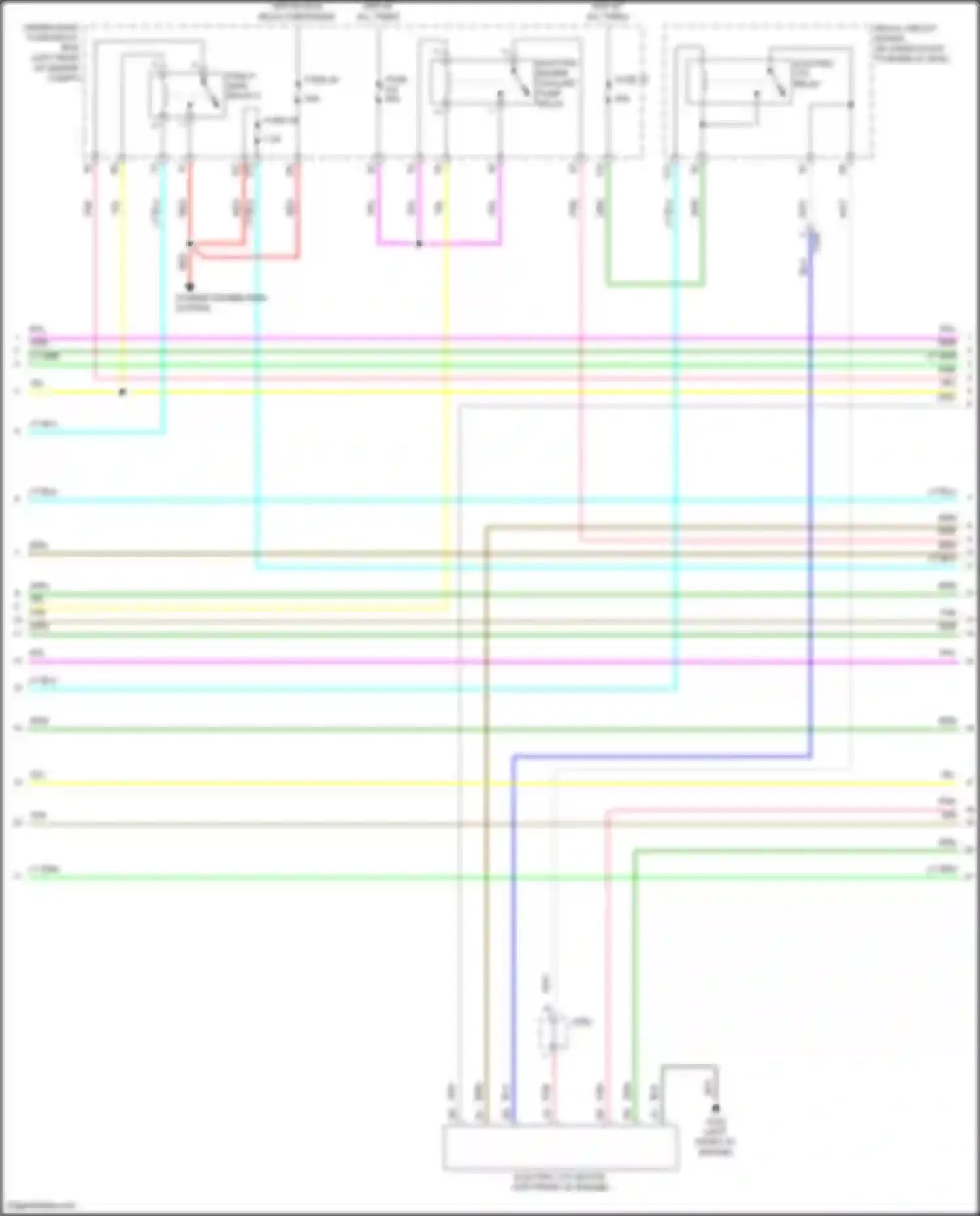 Accord Honda X (2017-2020): Wiring diagram engine performance 2.0l hybrid, engine controls circuit (2 of 8)