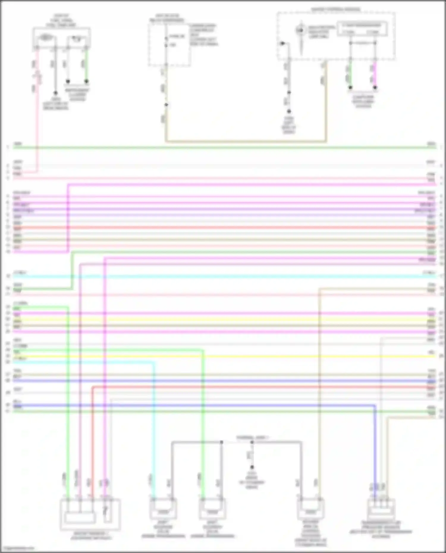Accord Honda X (2017-2020): Wiring diagram engine performance 2.0l hybrid, engine controls circuit (5 of 8)