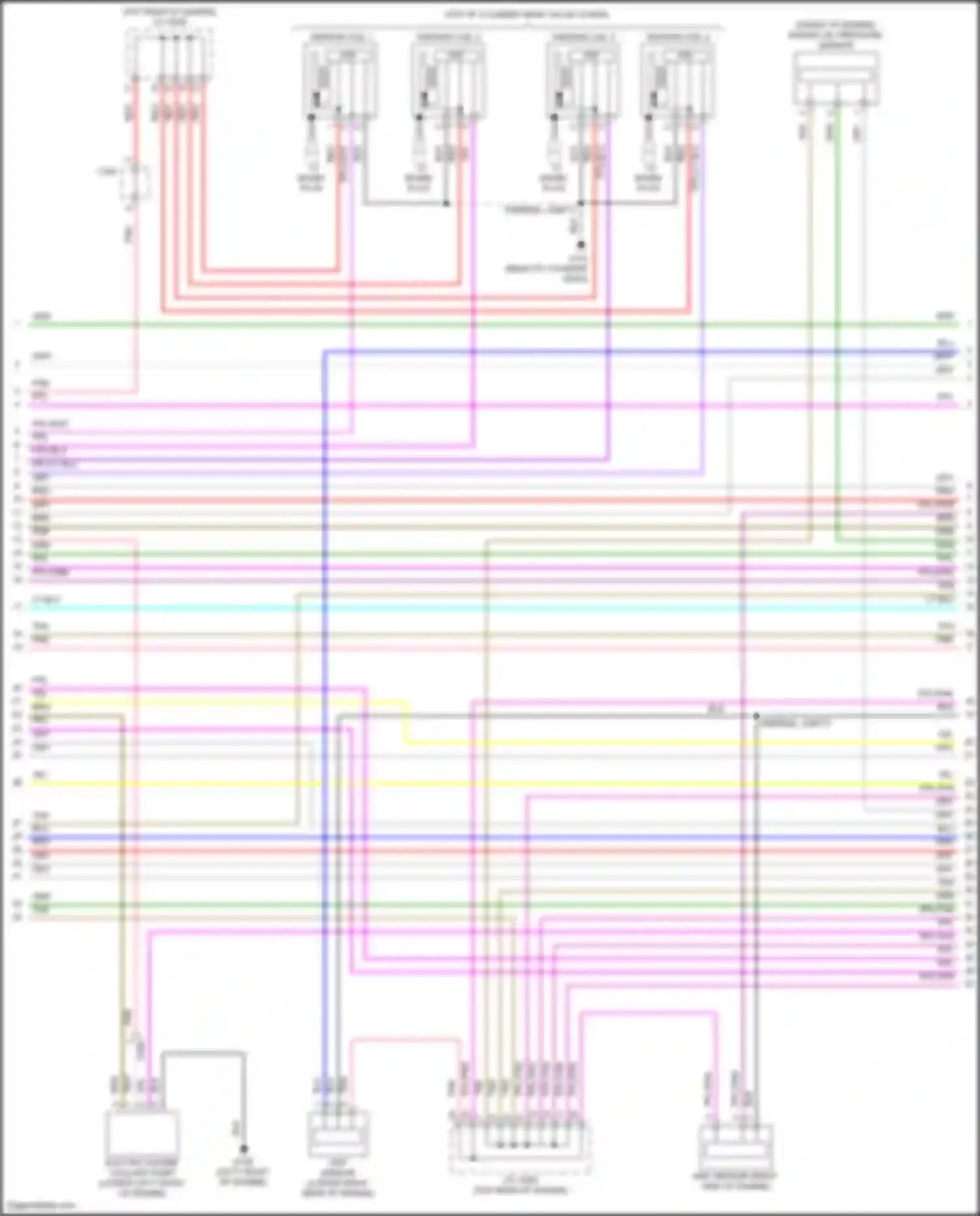 Accord Honda X (2017-2020): Wiring diagram engine performance 2.0l hybrid, engine controls circuit (6 of 8)