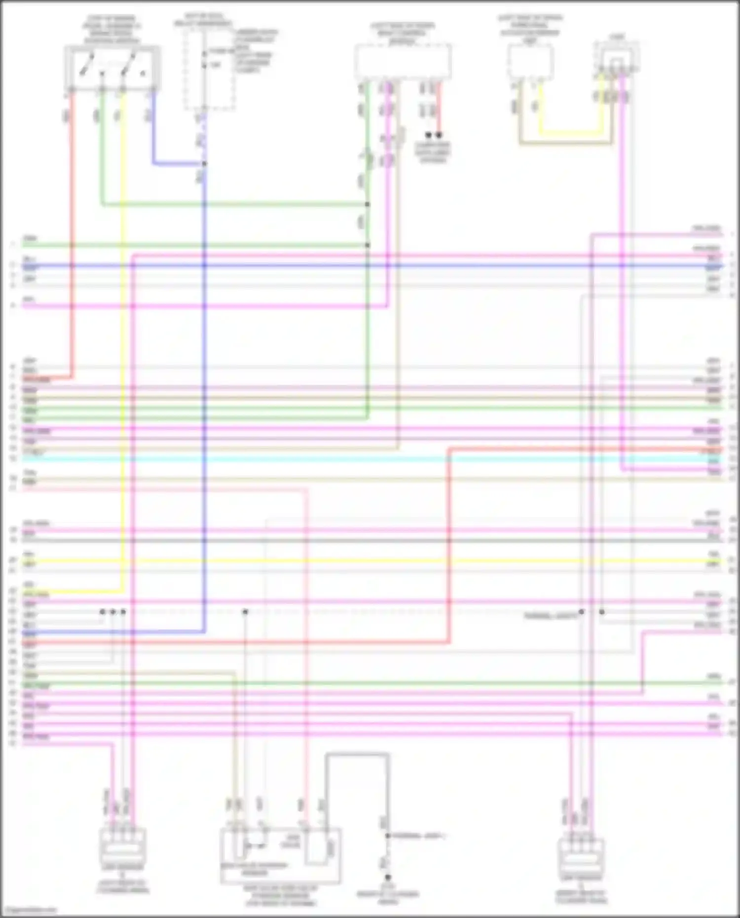 Accord Honda X (2017-2020): Wiring diagram engine performance 2.0l hybrid, engine controls circuit (7 of 8)
