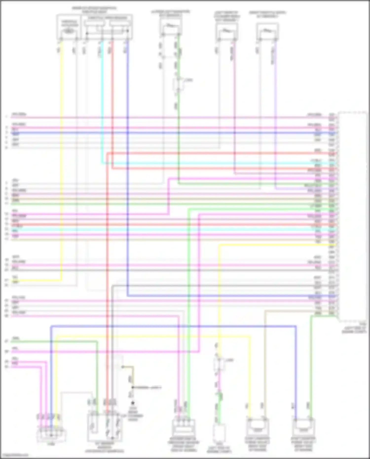 Accord Honda X (2017-2020): Wiring diagram engine performance 2.0l hybrid, engine controls circuit (8 of 8)
