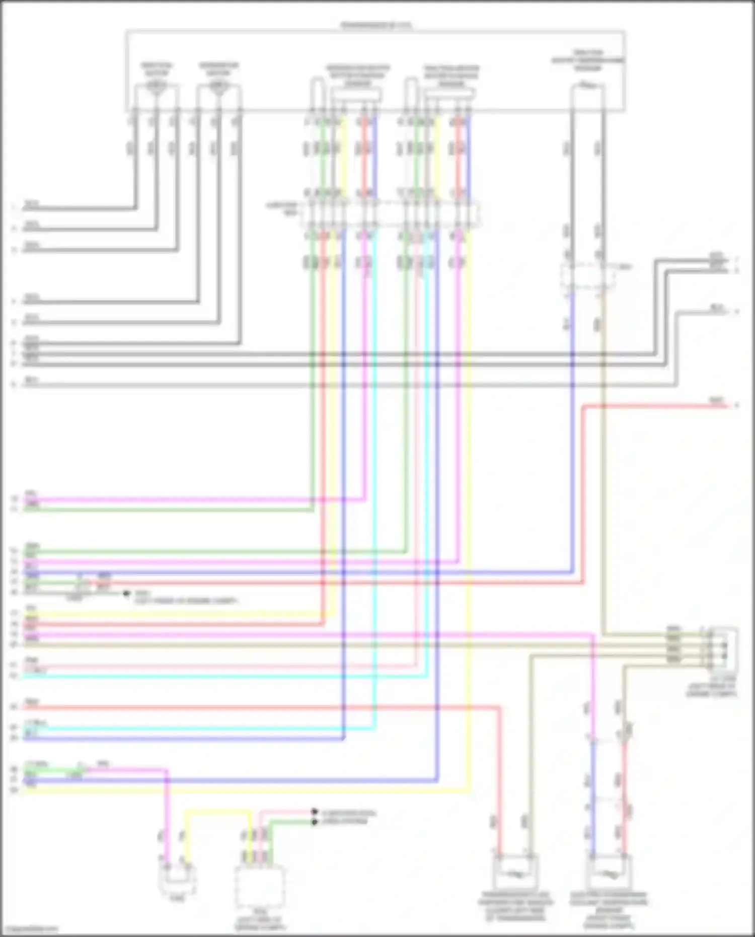 Accord Honda X (2017-2020): Wiring diagram engine performance 2.0l hybrid, hybrid system circuit (2 of 8)