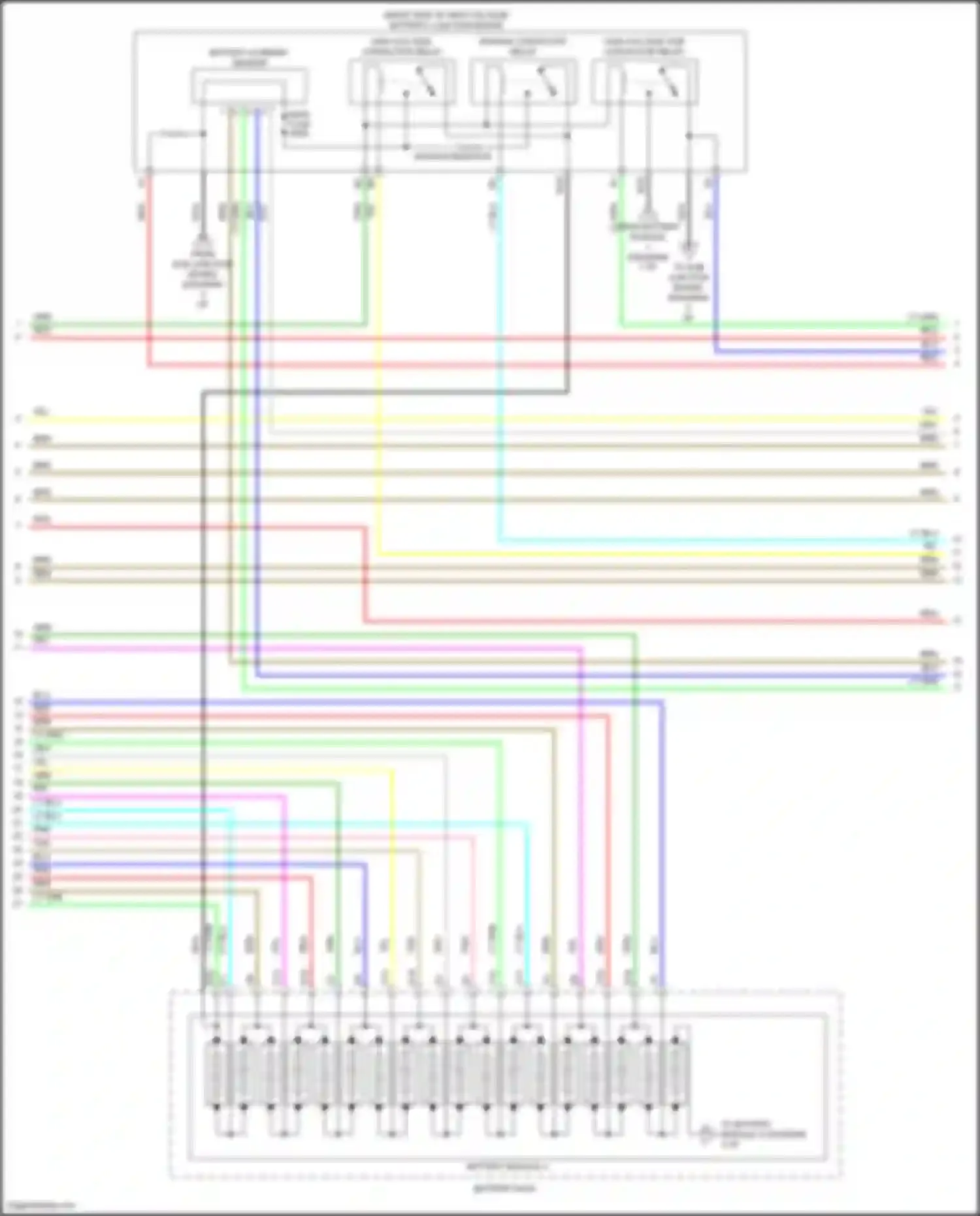 Accord Honda X (2017-2020): Wiring diagram engine performance 2.0l hybrid, hybrid system circuit (5 of 8)