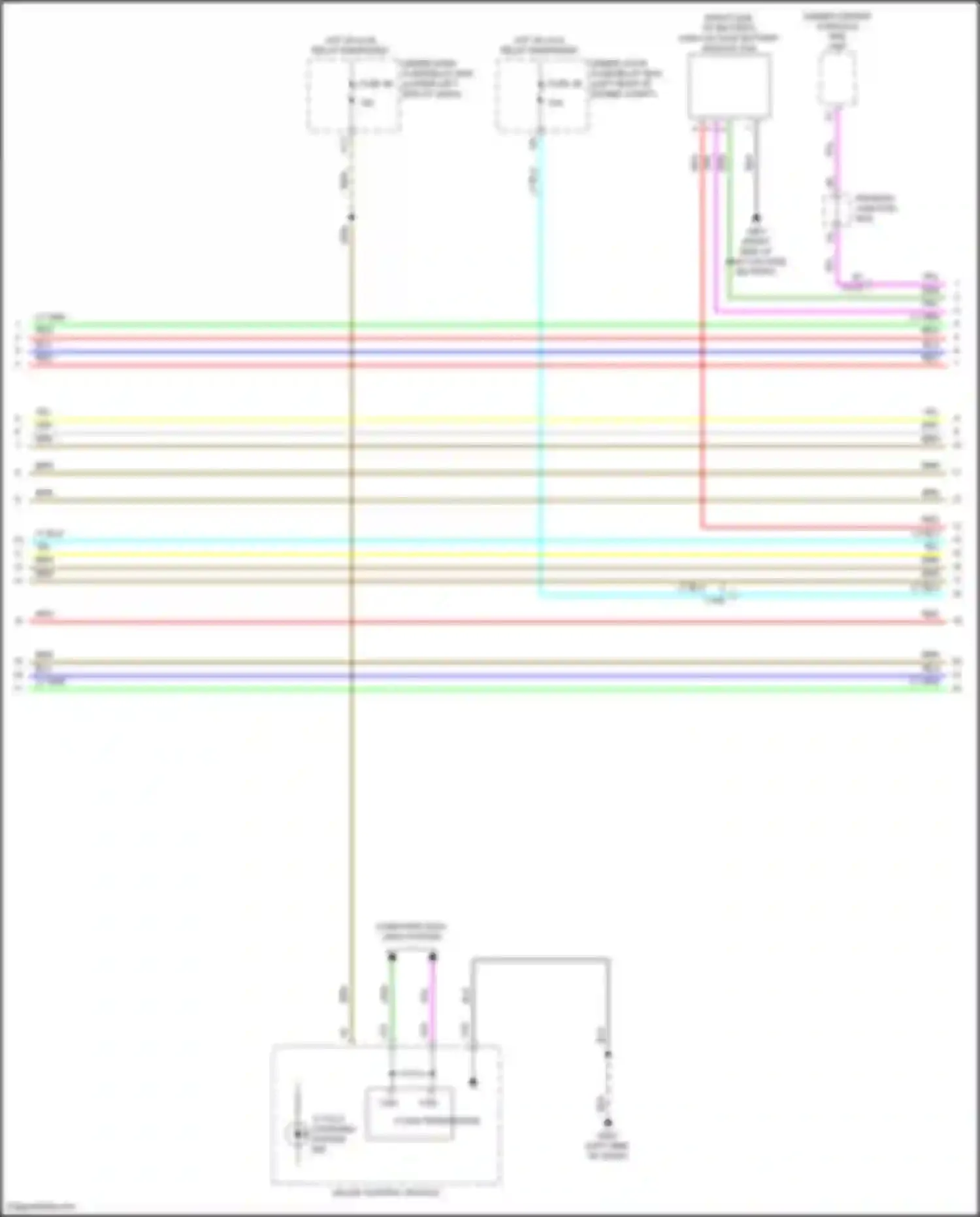 Accord Honda X (2017-2020): Wiring diagram engine performance 2.0l hybrid, hybrid system circuit (6 of 8)
