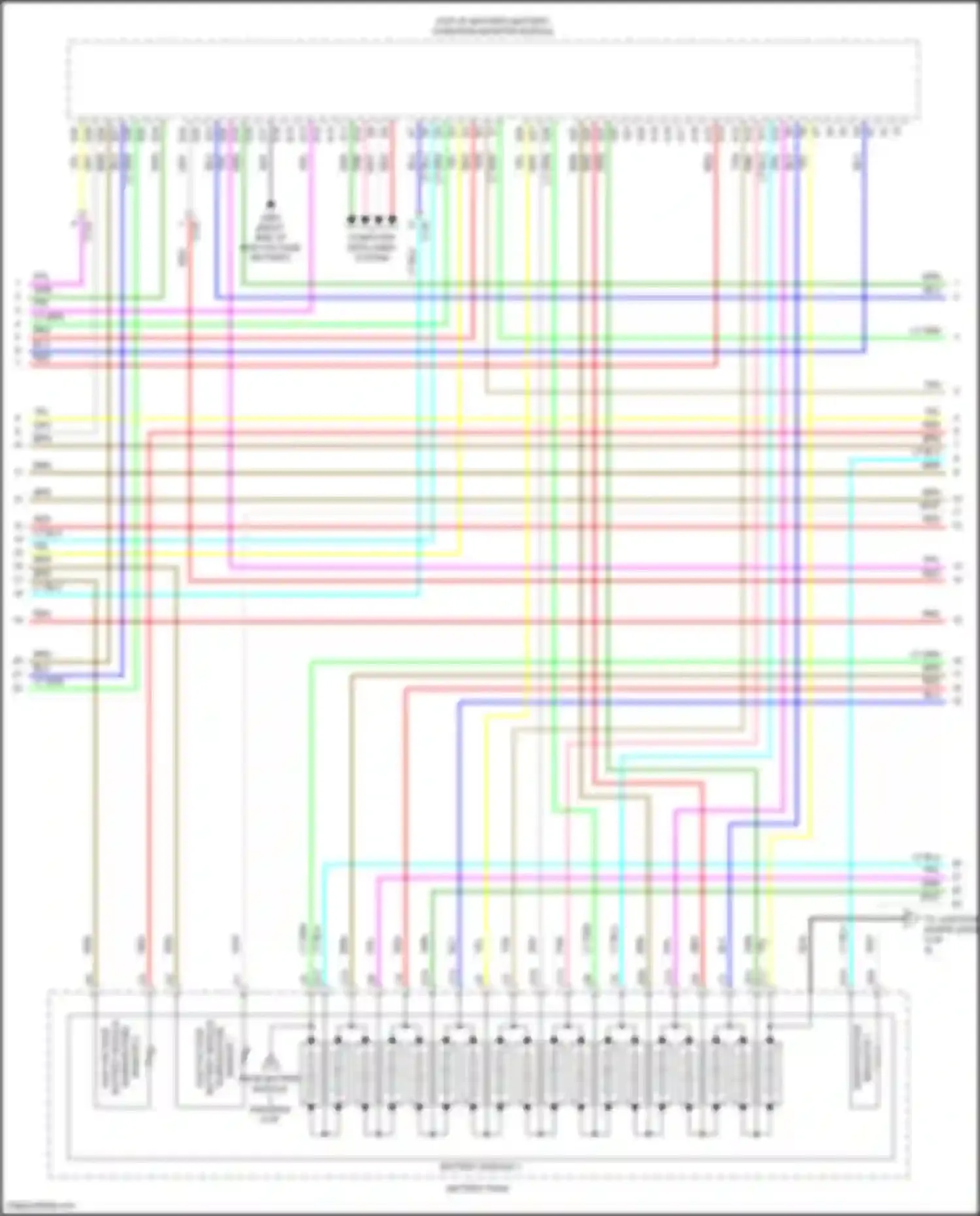 Accord Honda X (2017-2020): Wiring diagram engine performance 2.0l hybrid, hybrid system circuit (7 of 8)
