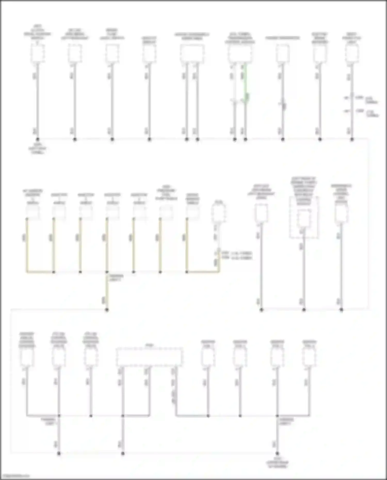 Accord Honda X (2017-2020): Ground distribution circuit, except hybrid (2 of 5)