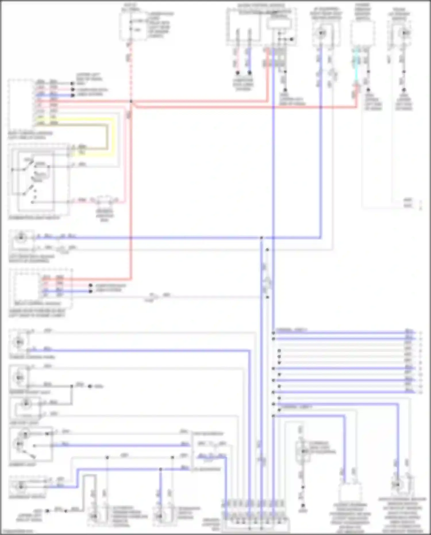 Accord Honda X (2017-2020): Instrument illumination circuit, except hybrid (1 of 2)
