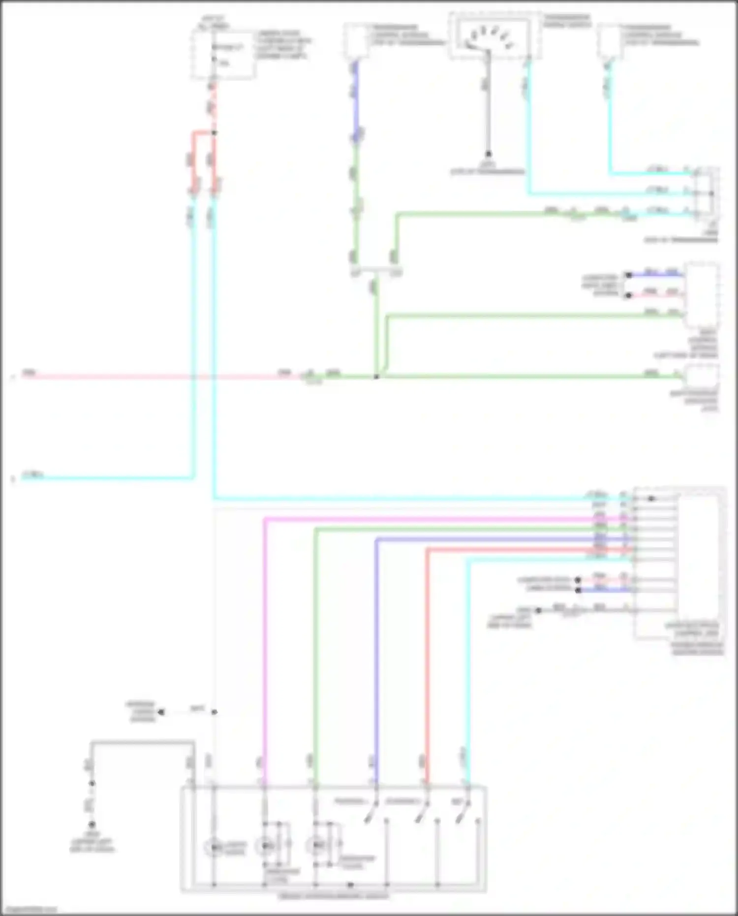 Accord Honda X (2017-2020): Memory systems circuit, except hybrid (2 of 2)