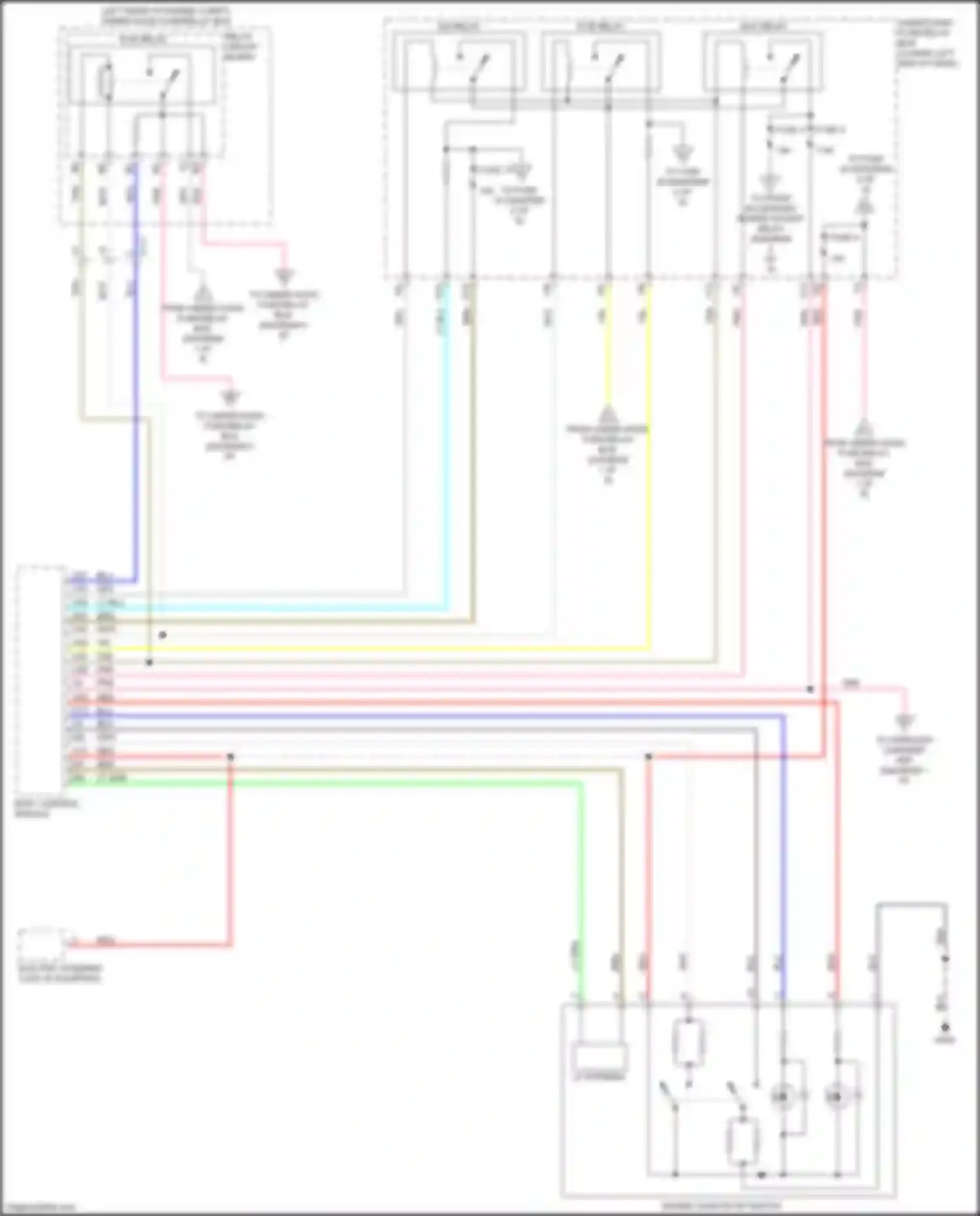 Accord Honda X (2017-2020): Power distribution circuit, except hybrid (3 of 6)