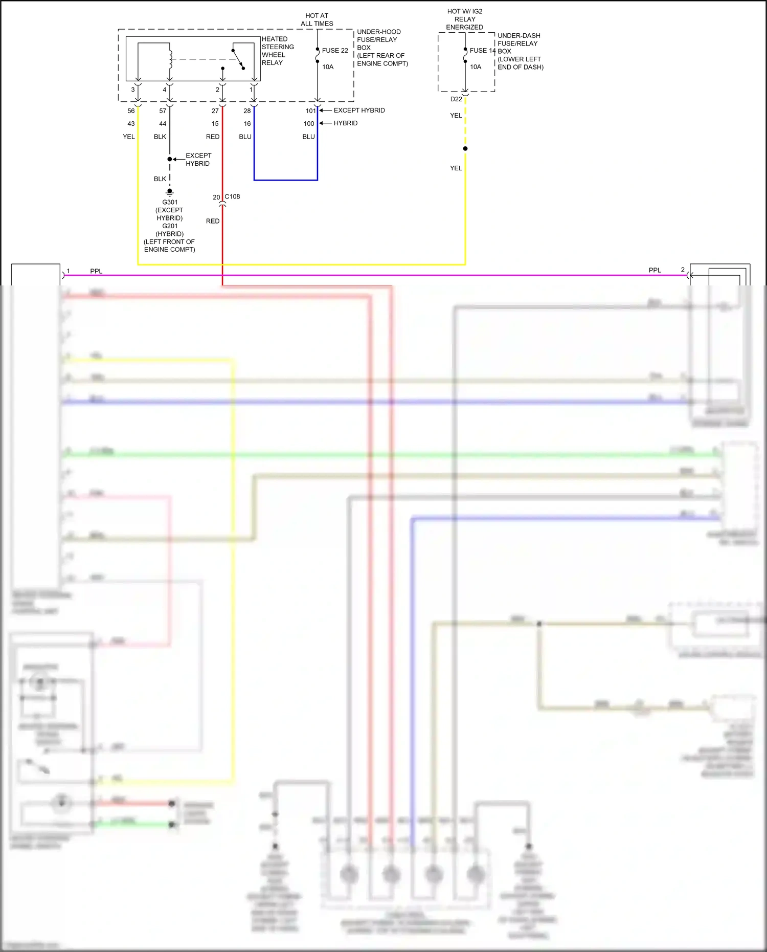 Wiring diagram 12 volt battery sensor for Honda Accord X (2017-2020) (6 of 14)