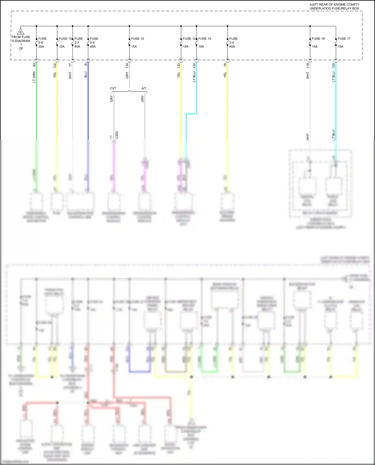 Wiring diagram anc/active sound control unit for Honda Accord X (2017-2020) (4 of 5)