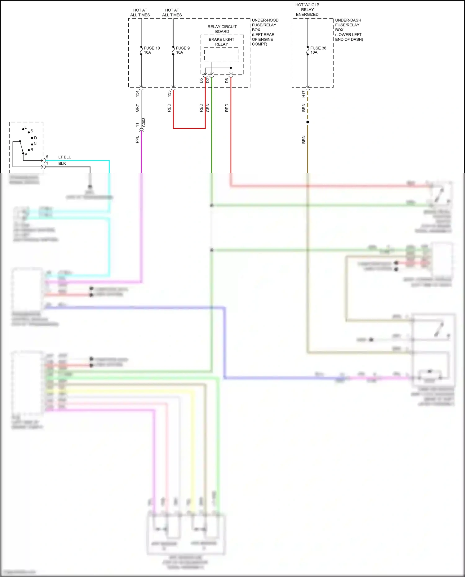 Wiring diagram app sensor b for Honda Accord X (2017-2020) (1 of 9)