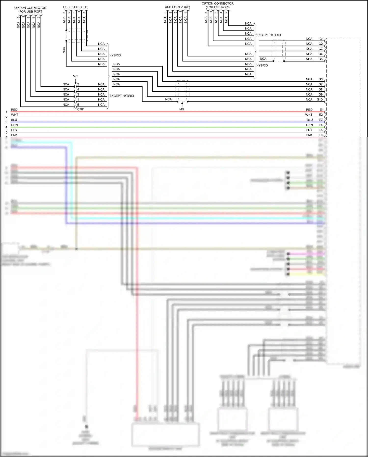 Wiring diagram audio unit for Honda Accord X (2017-2020) (8 of 8)