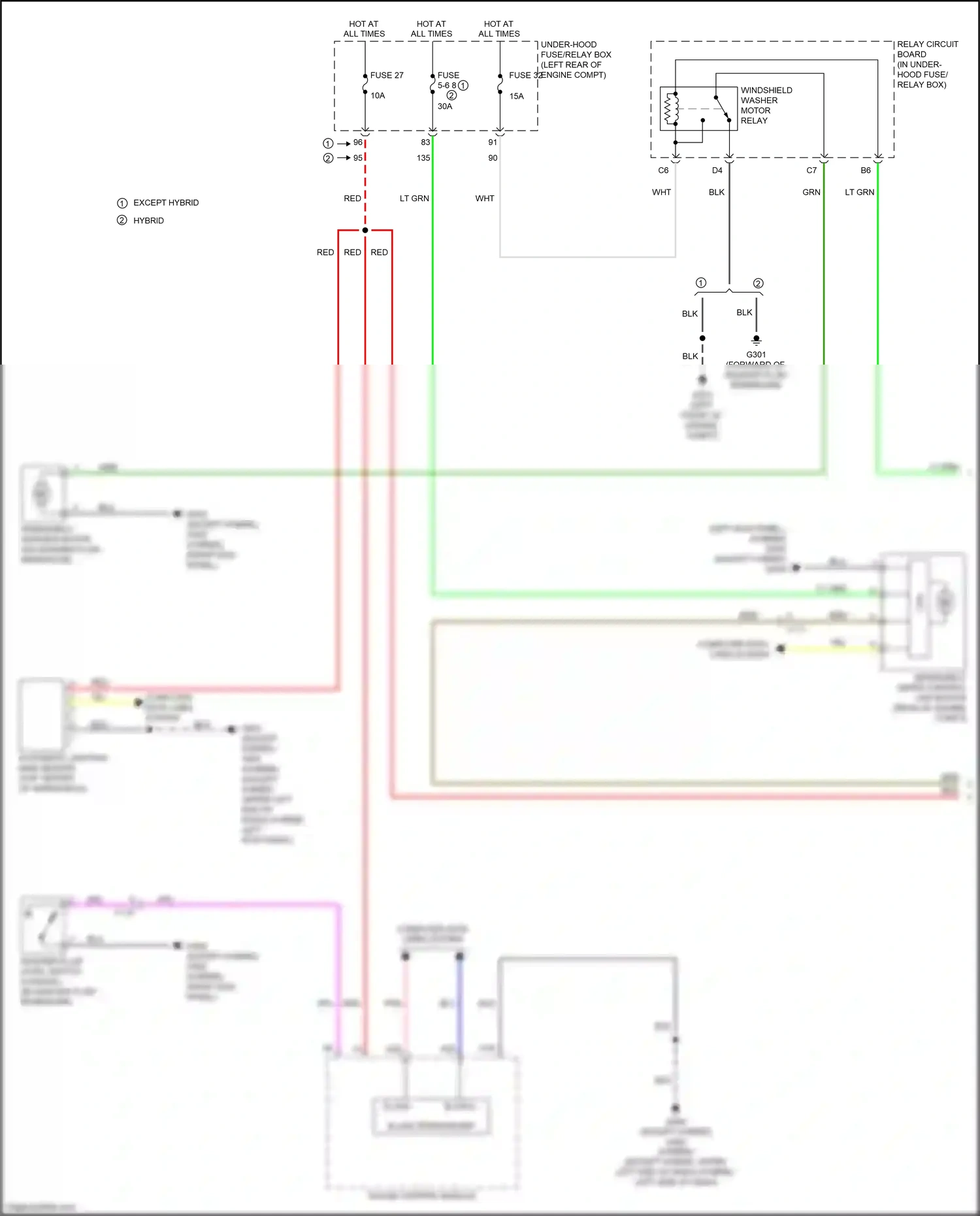 Wiring diagram automatic lighting/ rain sensor for Honda Accord X (2017-2020) (9 of 9)