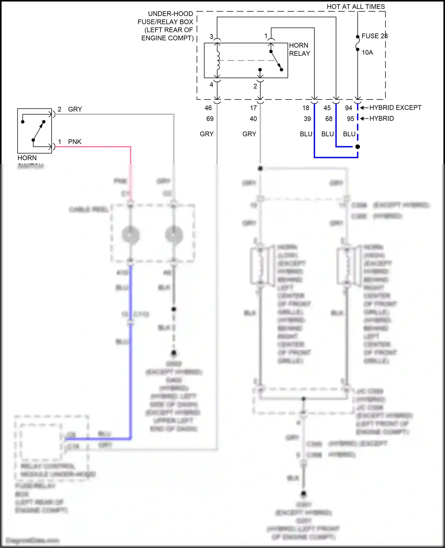 Wiring diagram blk for Honda Accord X (2017-2020) (127 of 208)