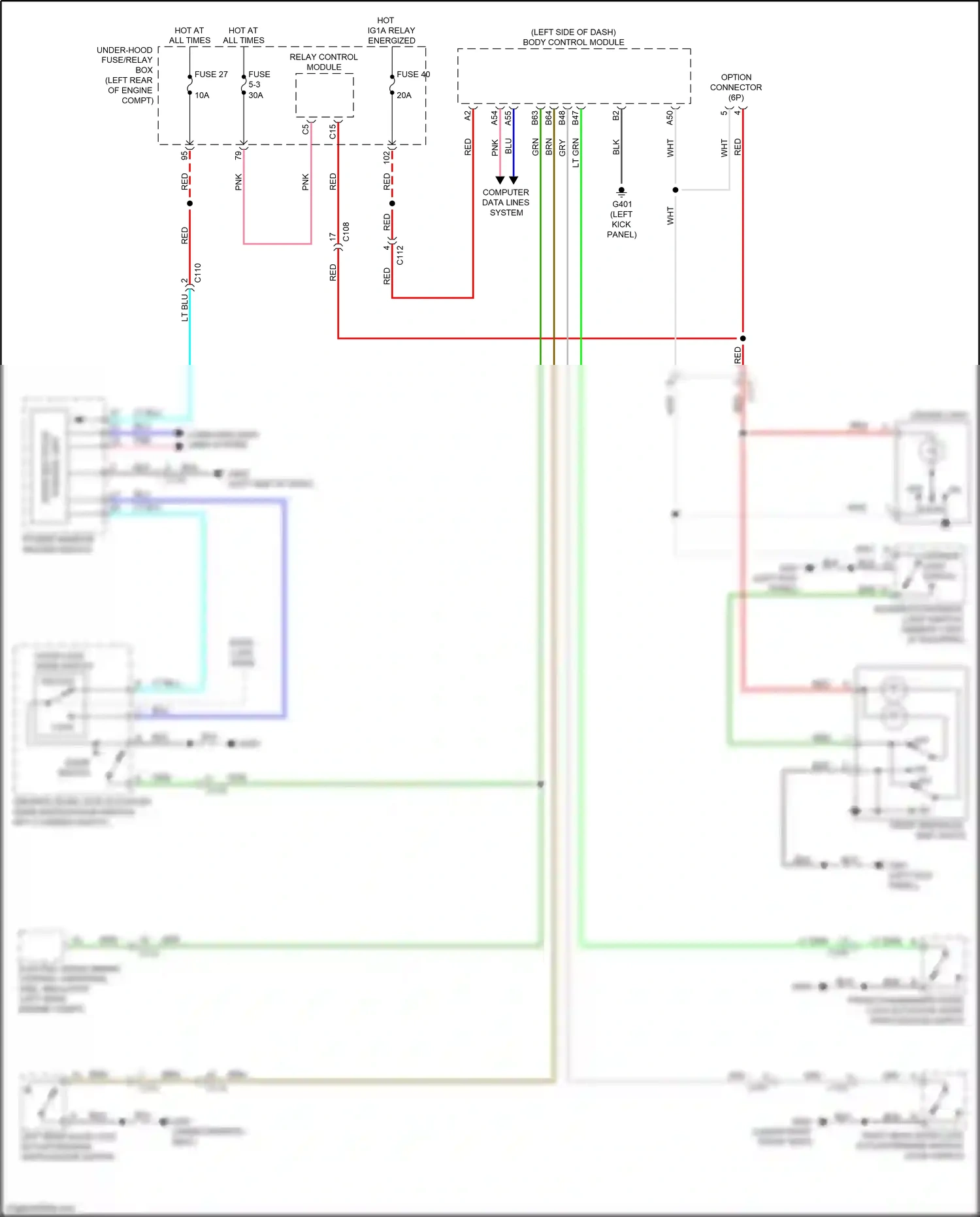 Wiring diagram blk for Honda Accord X (2017-2020) (55 of 208)
