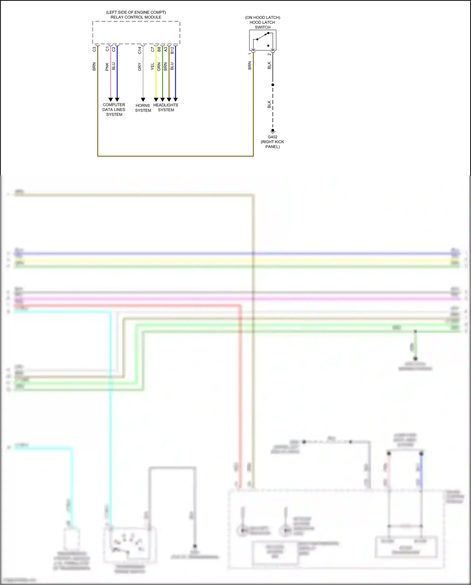 Wiring diagram blu for Honda Accord X (2017-2020) (116 of 207)
