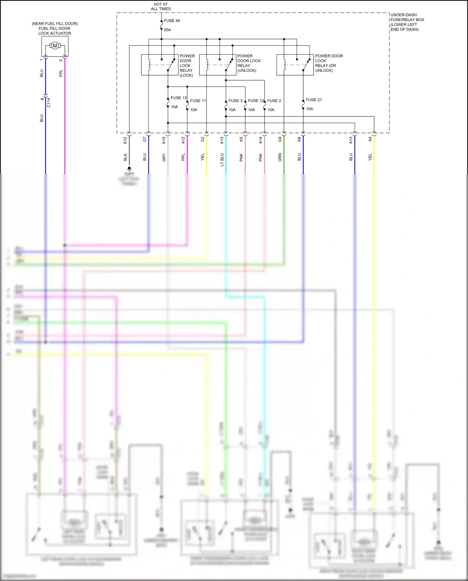 Wiring diagram blu for Honda Accord X (2017-2020) (176 of 207)