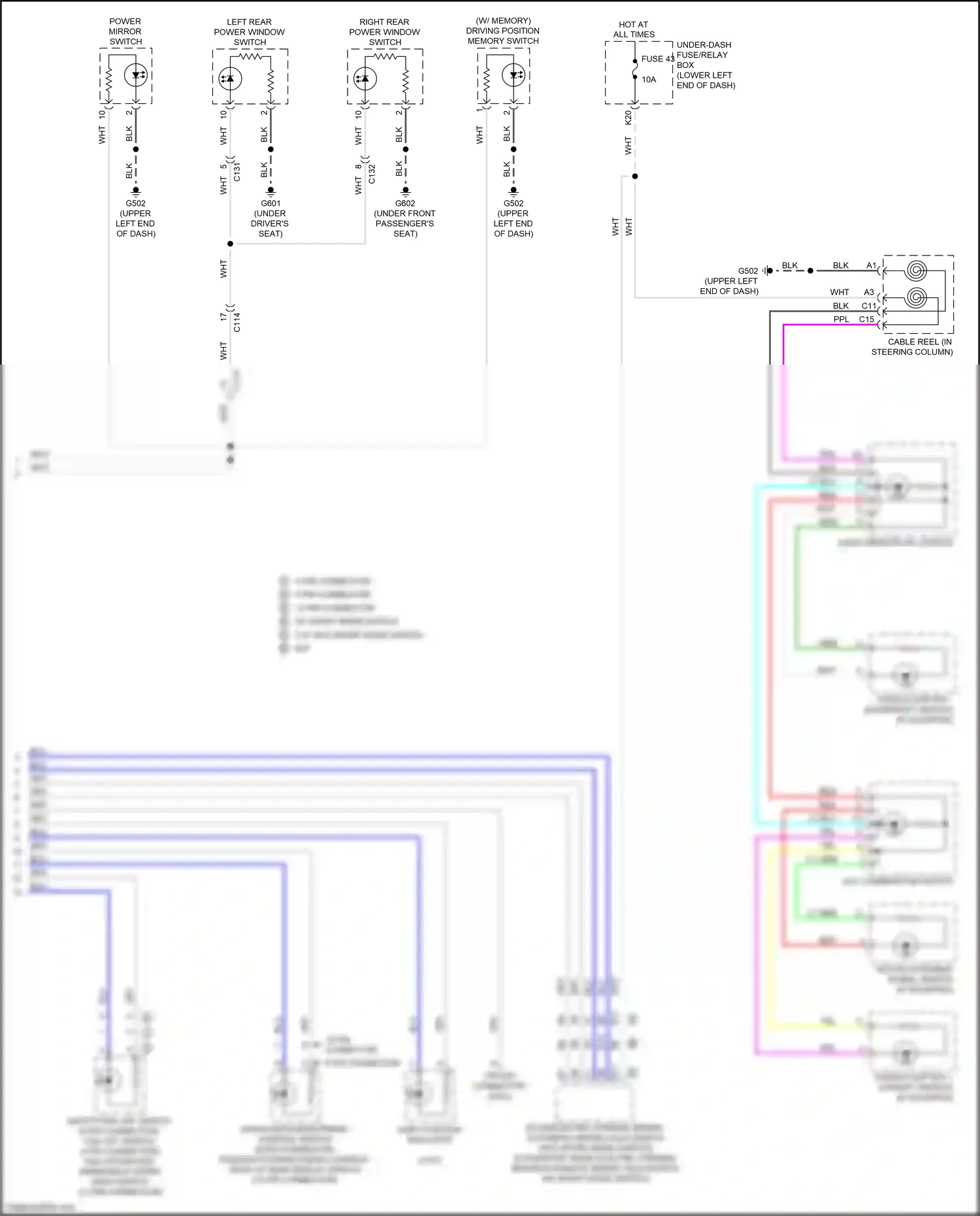 Wiring diagram blu for Honda Accord X (2017-2020) (186 of 207)