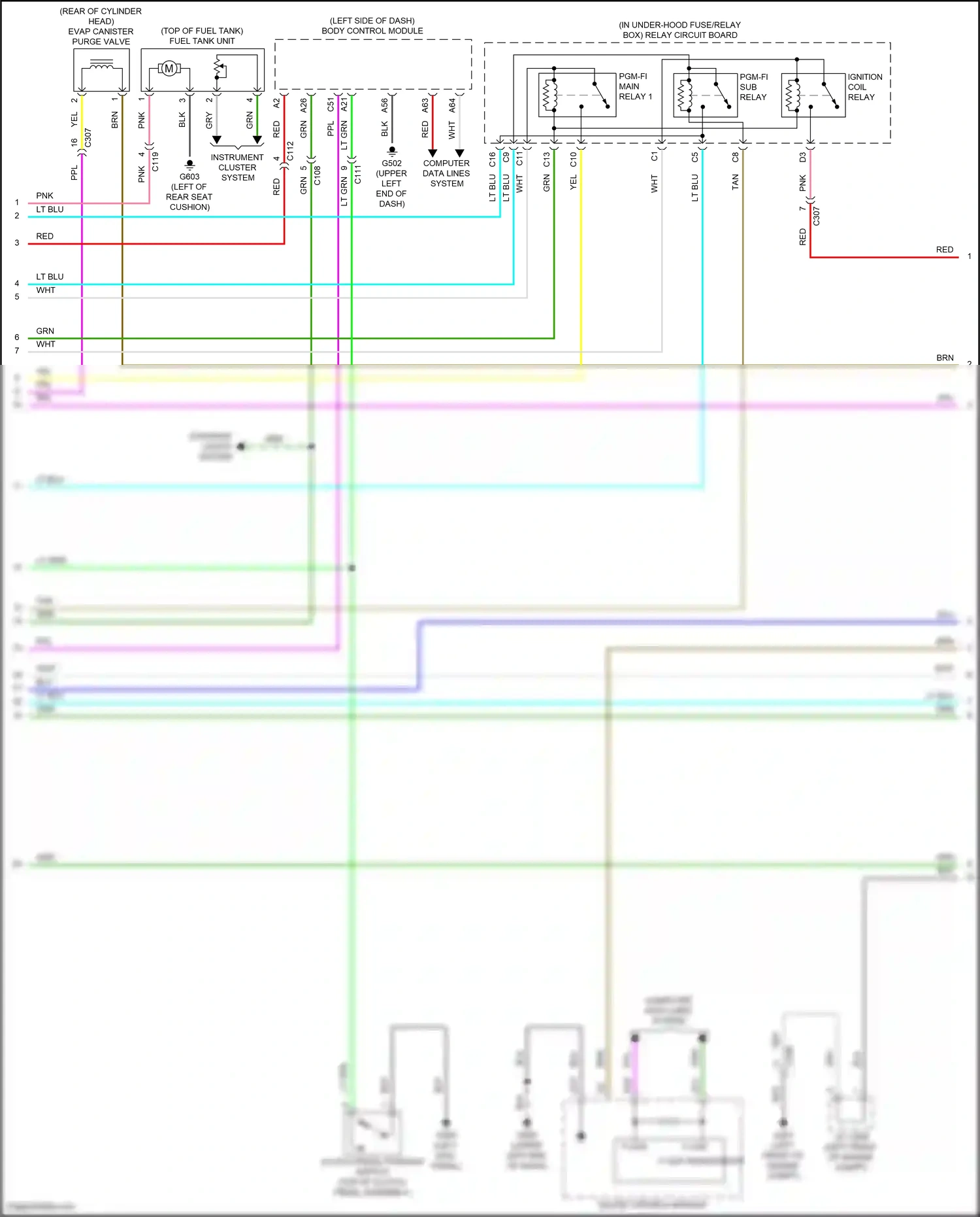 Wiring diagram blu for Honda Accord X (2017-2020) (162 of 207)